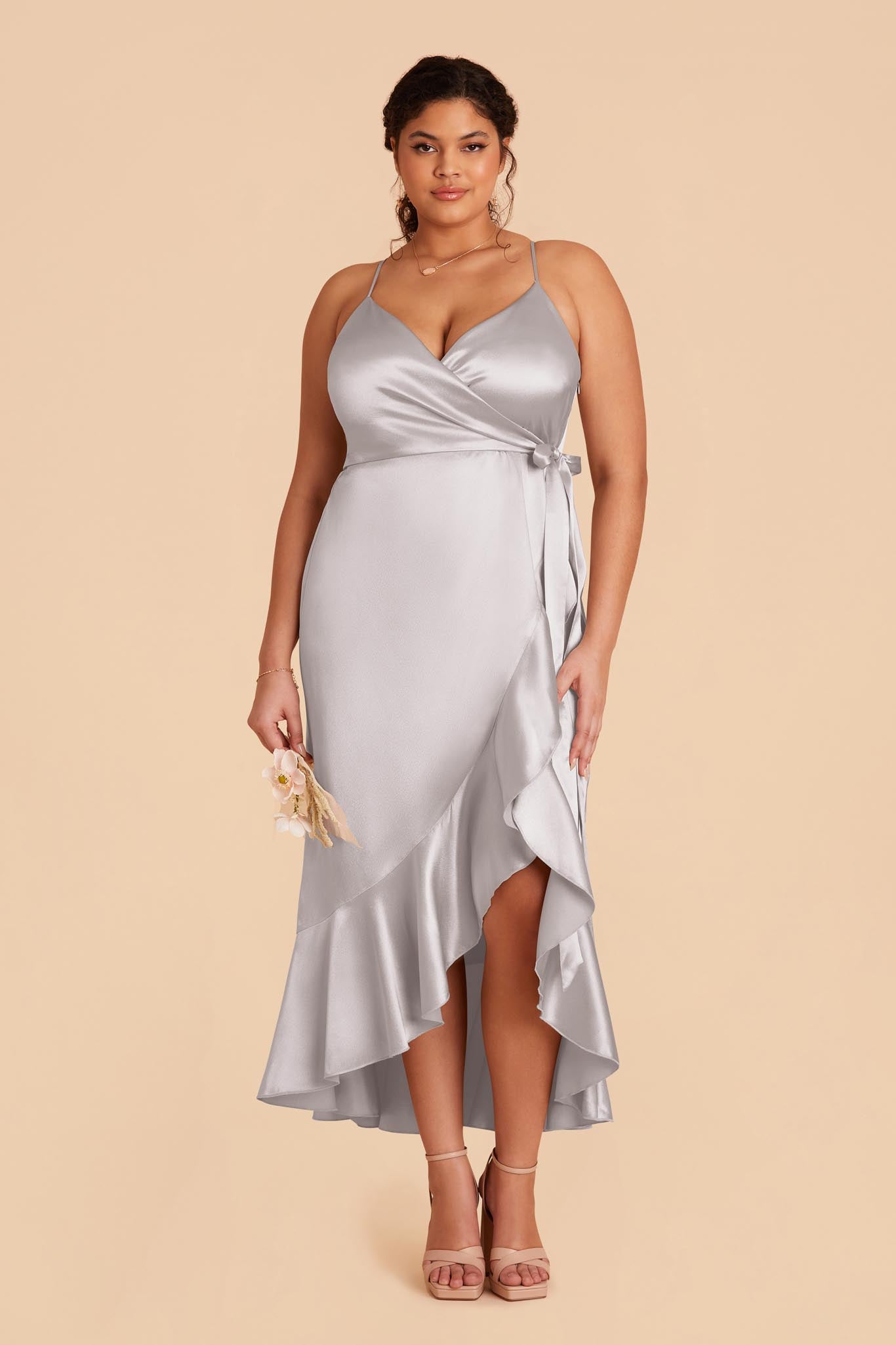 Platinum Silver Bridesmaids Dresses