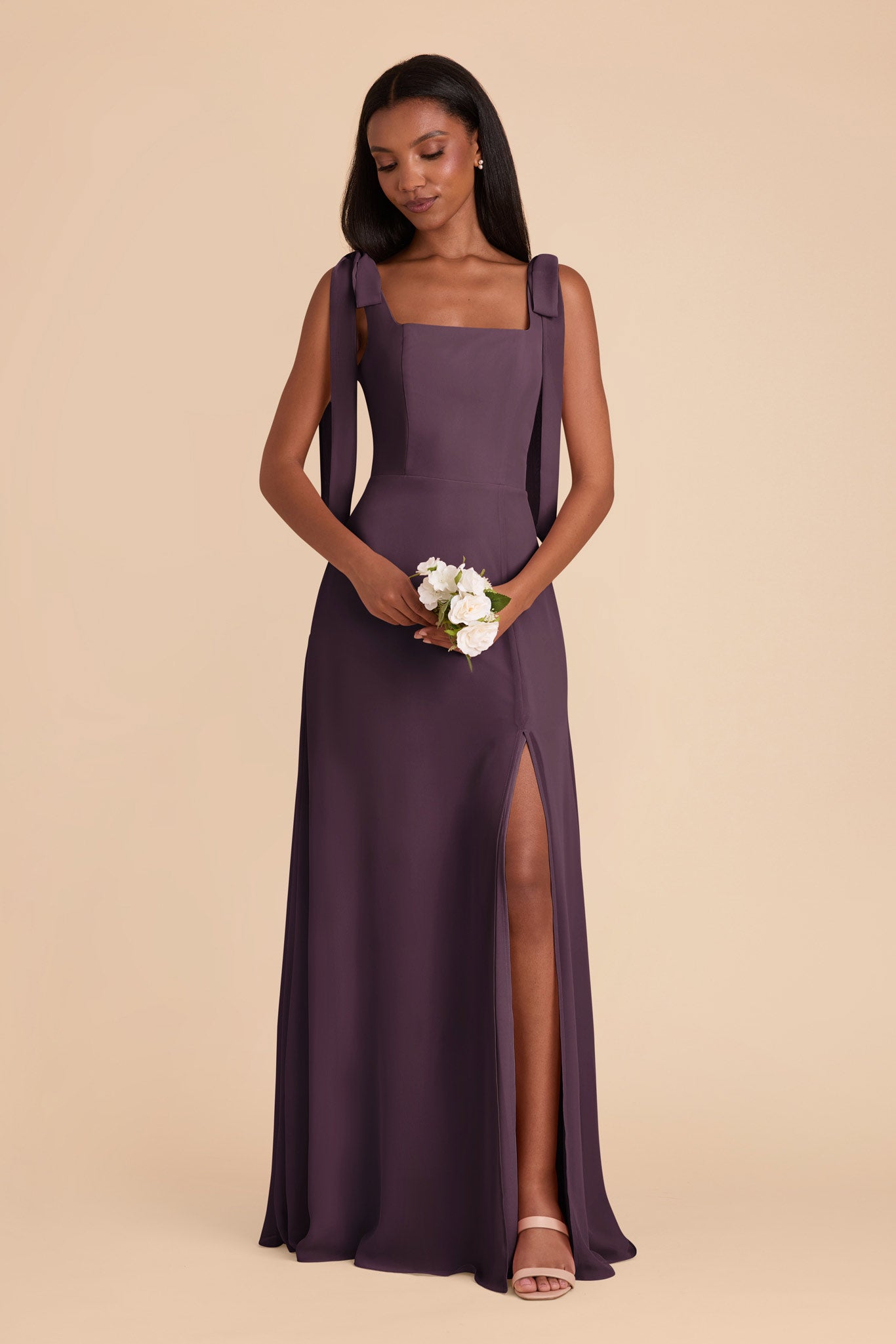 Plum Alex Convertible Chiffon Dress by Birdy Grey