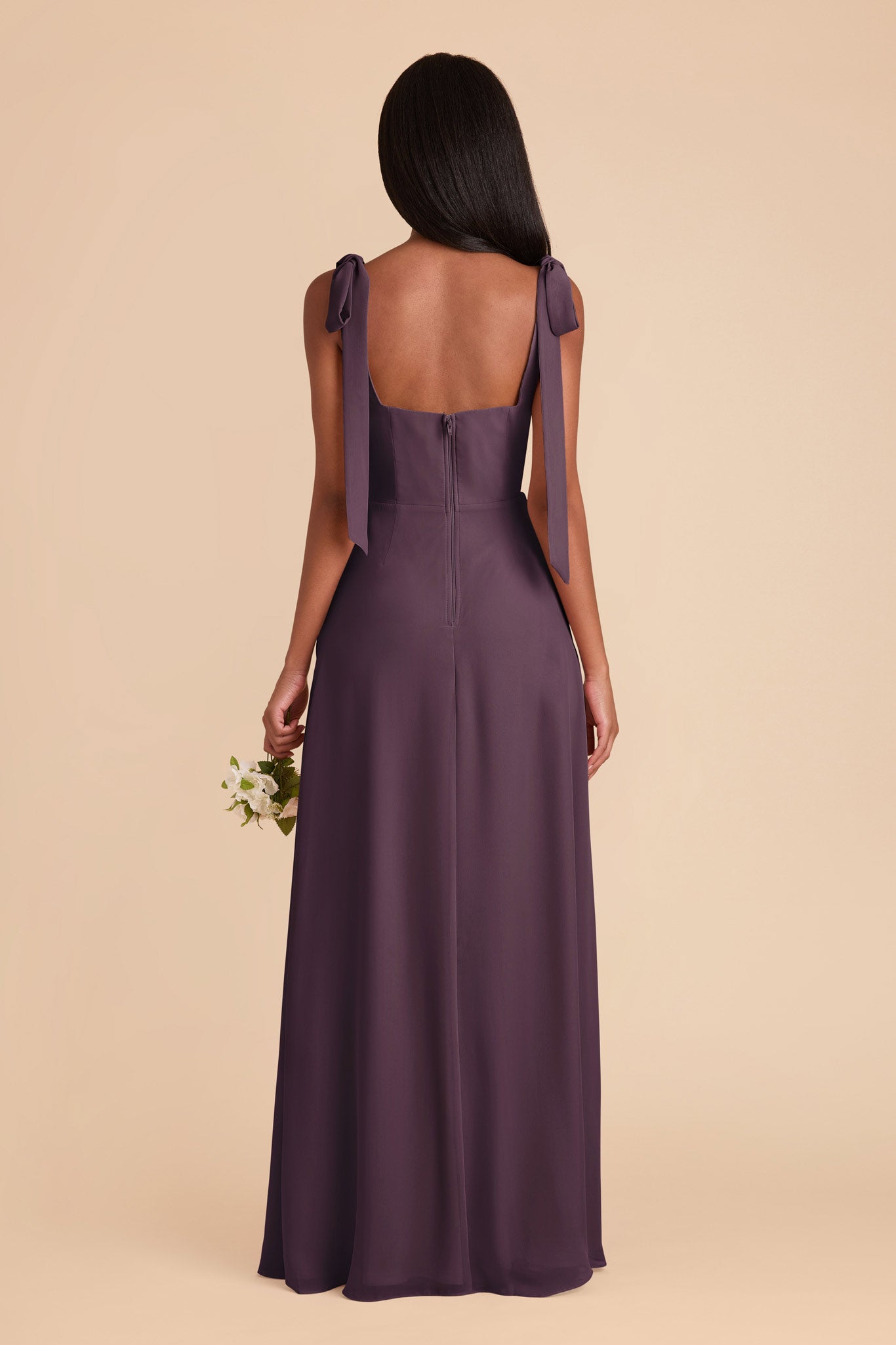 Plum Alex Convertible Chiffon Dress by Birdy Grey