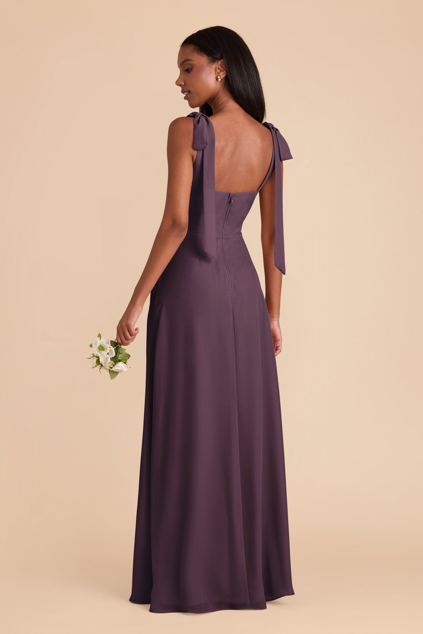 Plum Alex Convertible Chiffon Dress by Birdy Grey