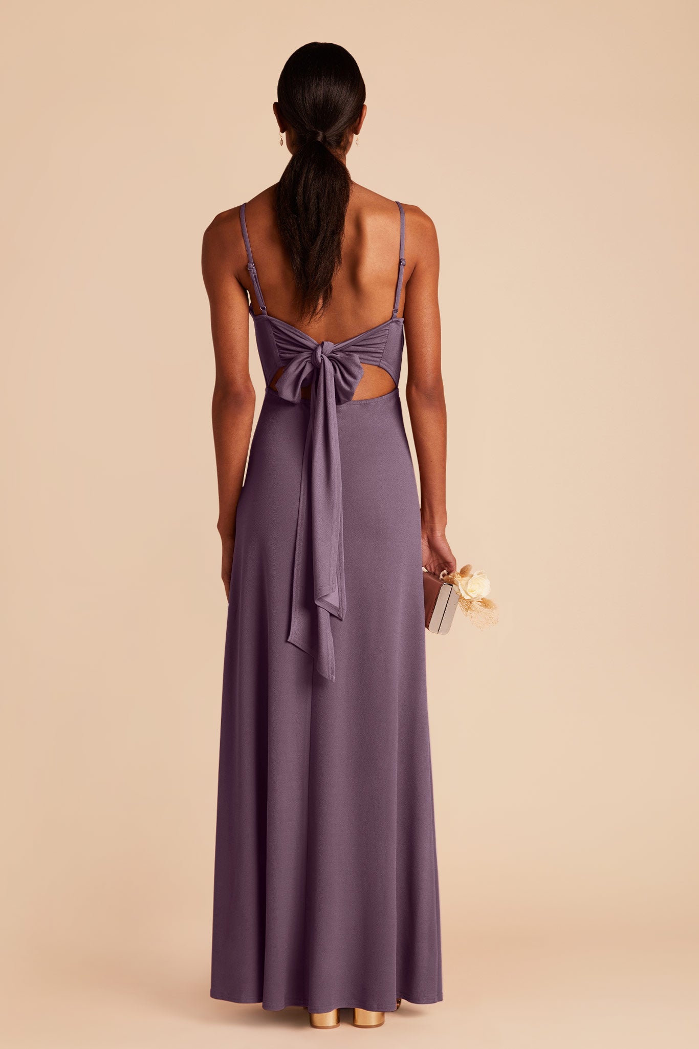 Plum Benny Crepe Dress by Birdy Grey