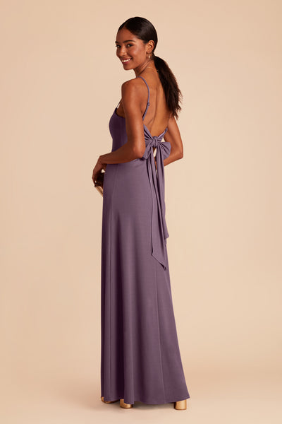 Plum Benny Crepe Dress by Birdy Grey