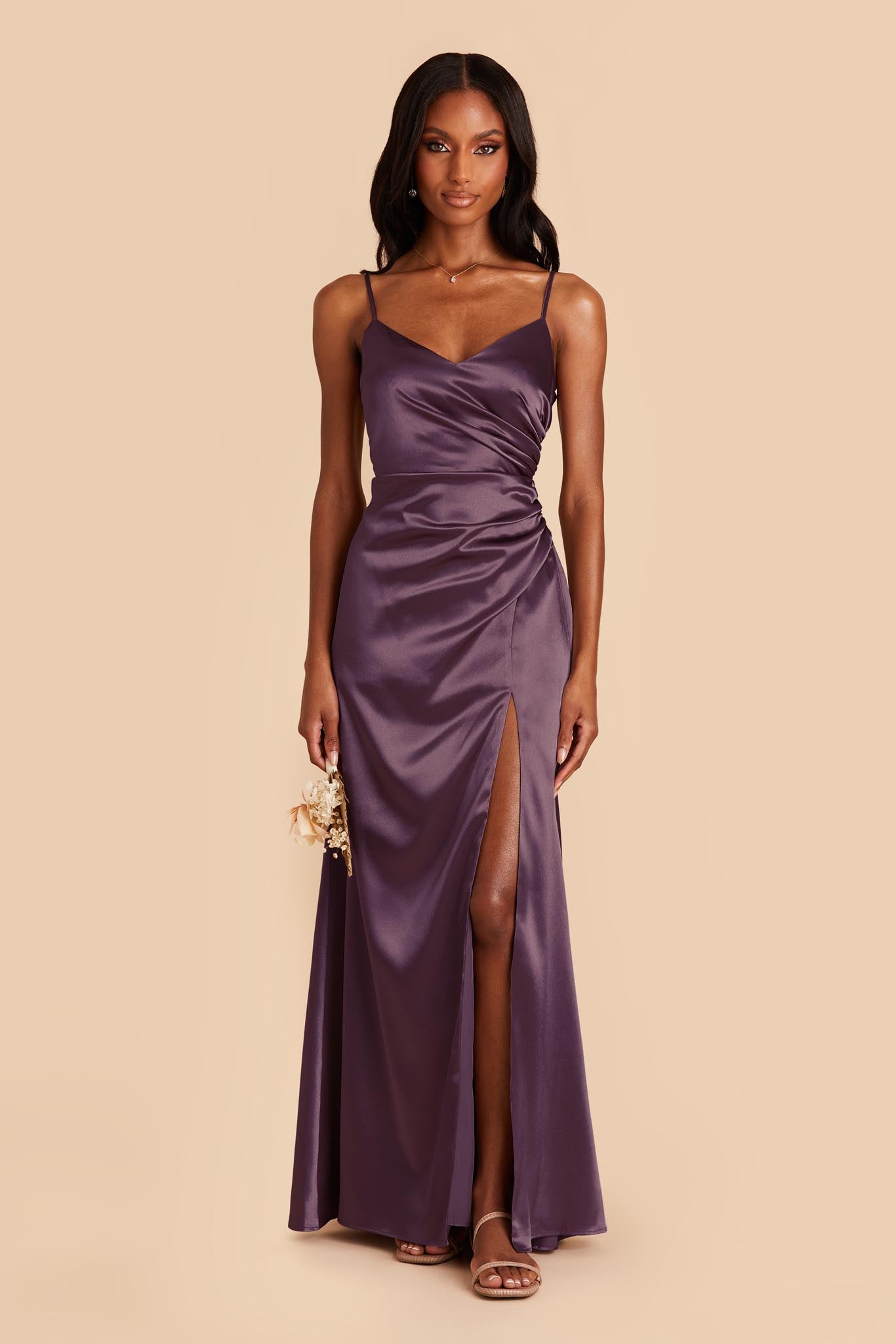 Plum mermaid 2024 bridesmaid dresses