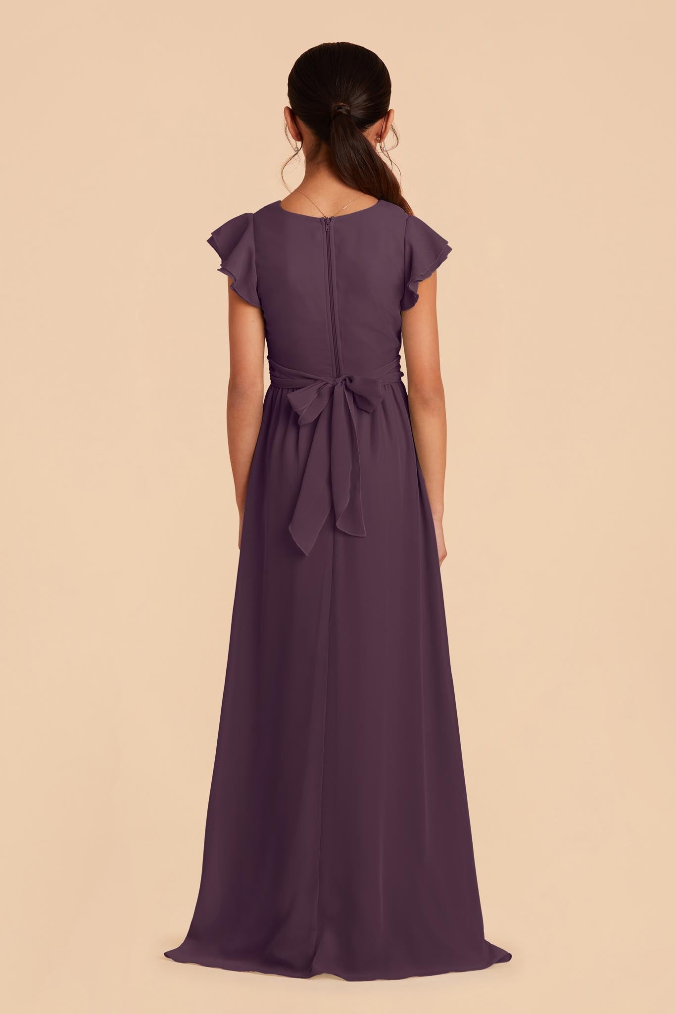 Plum Junior Bridesmaid Dresses