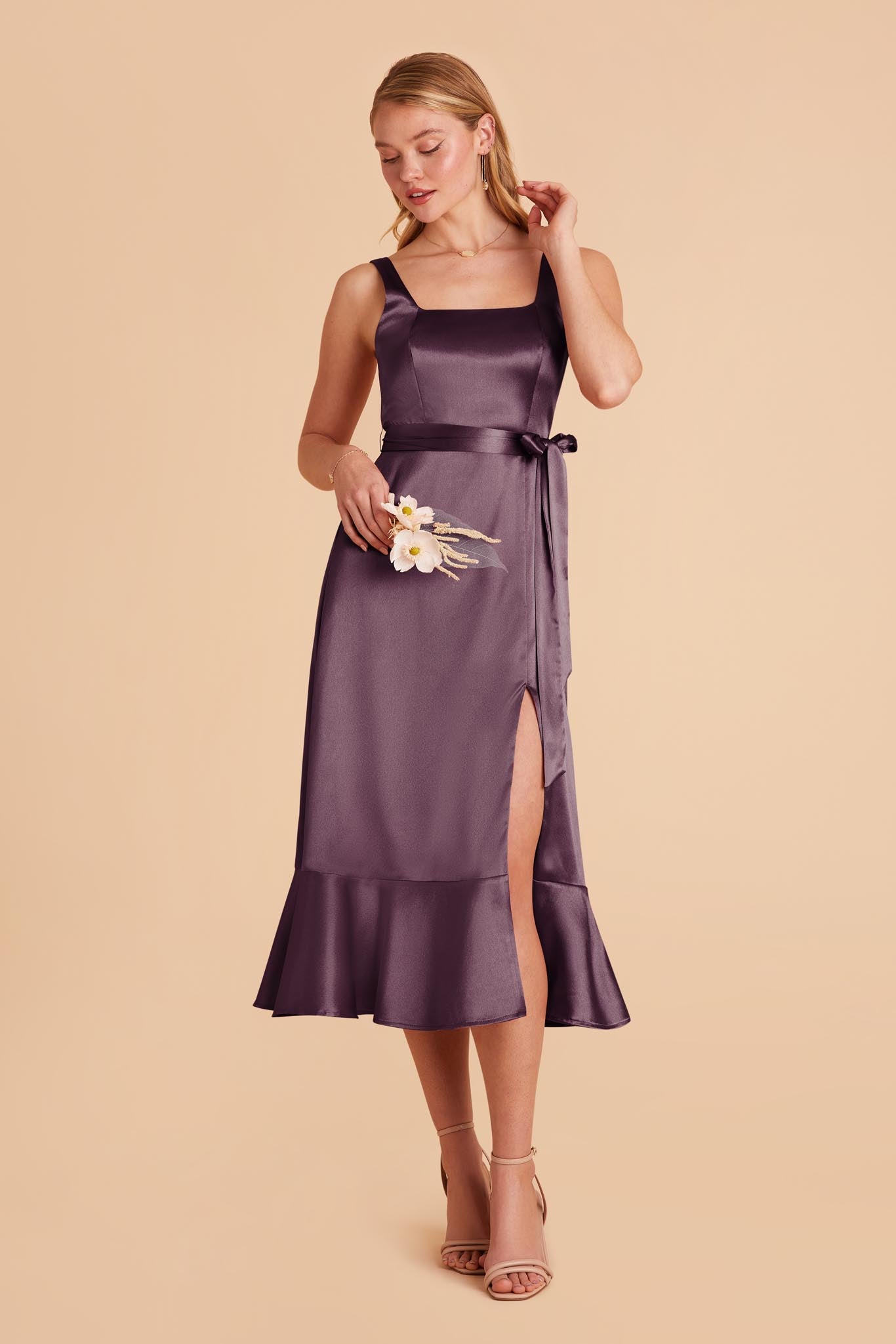 Plum Eugenia Convertible Midi Dress by Birdy Grey