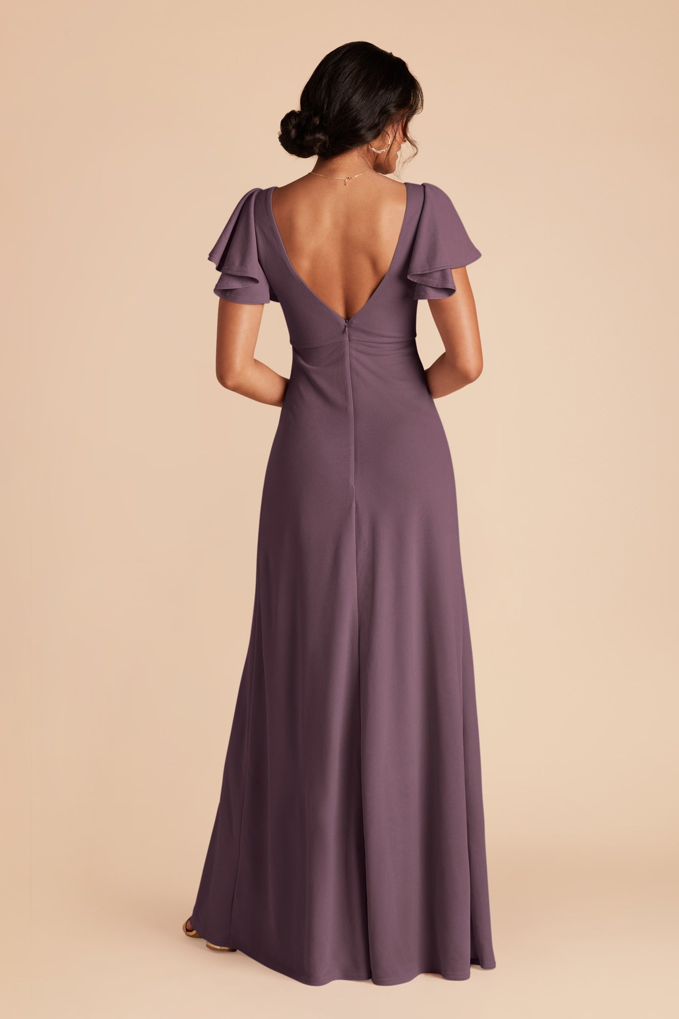 Plum Hannah Crepe Dress by Birdy Grey