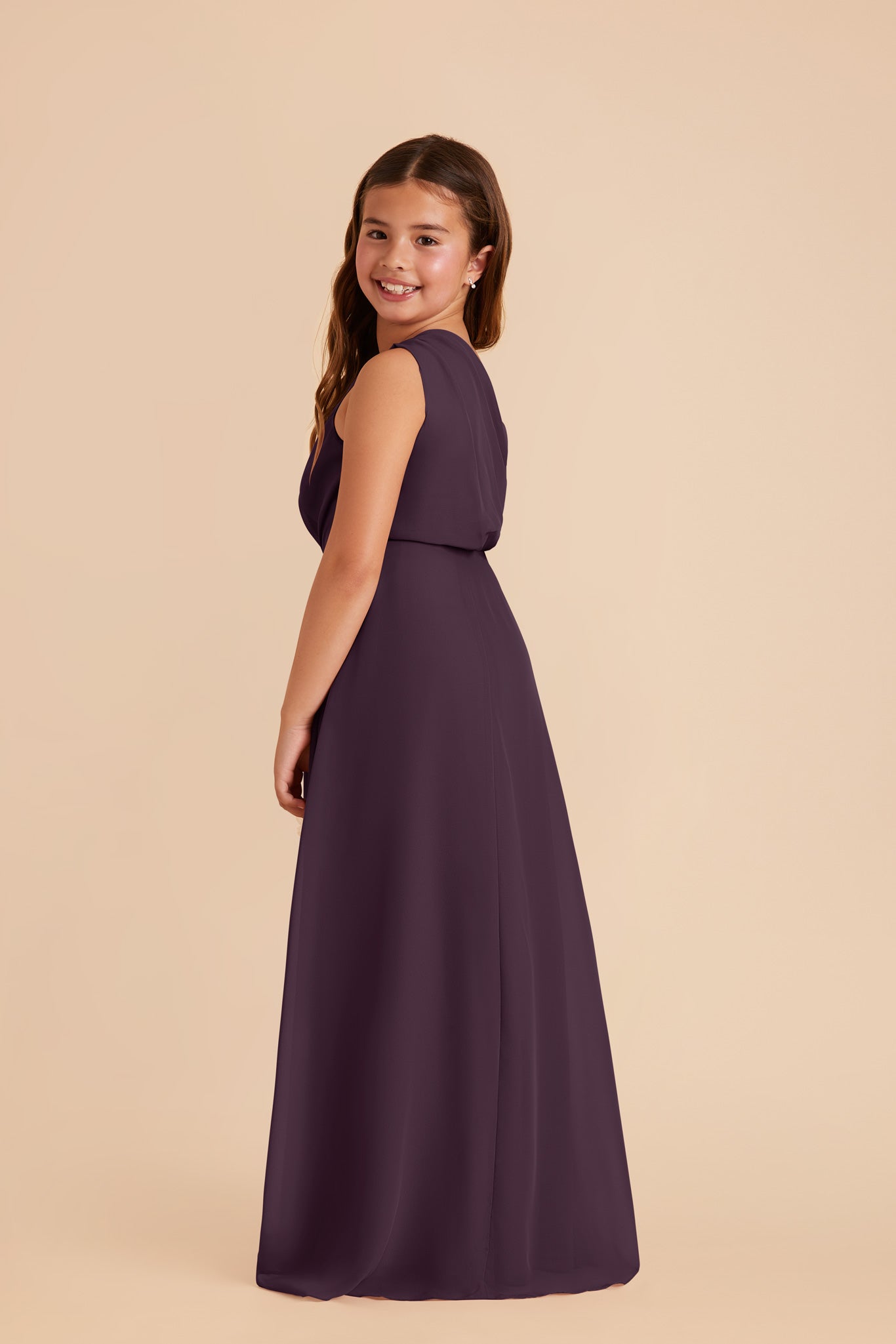 Plum Junior Bridesmaid Dresses