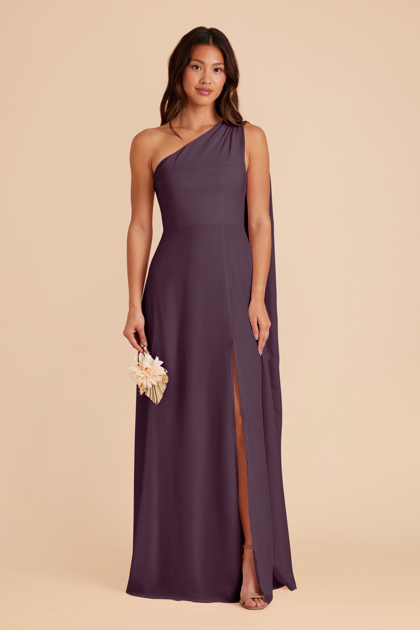 Plum Melissa Chiffon Dress by Birdy Grey