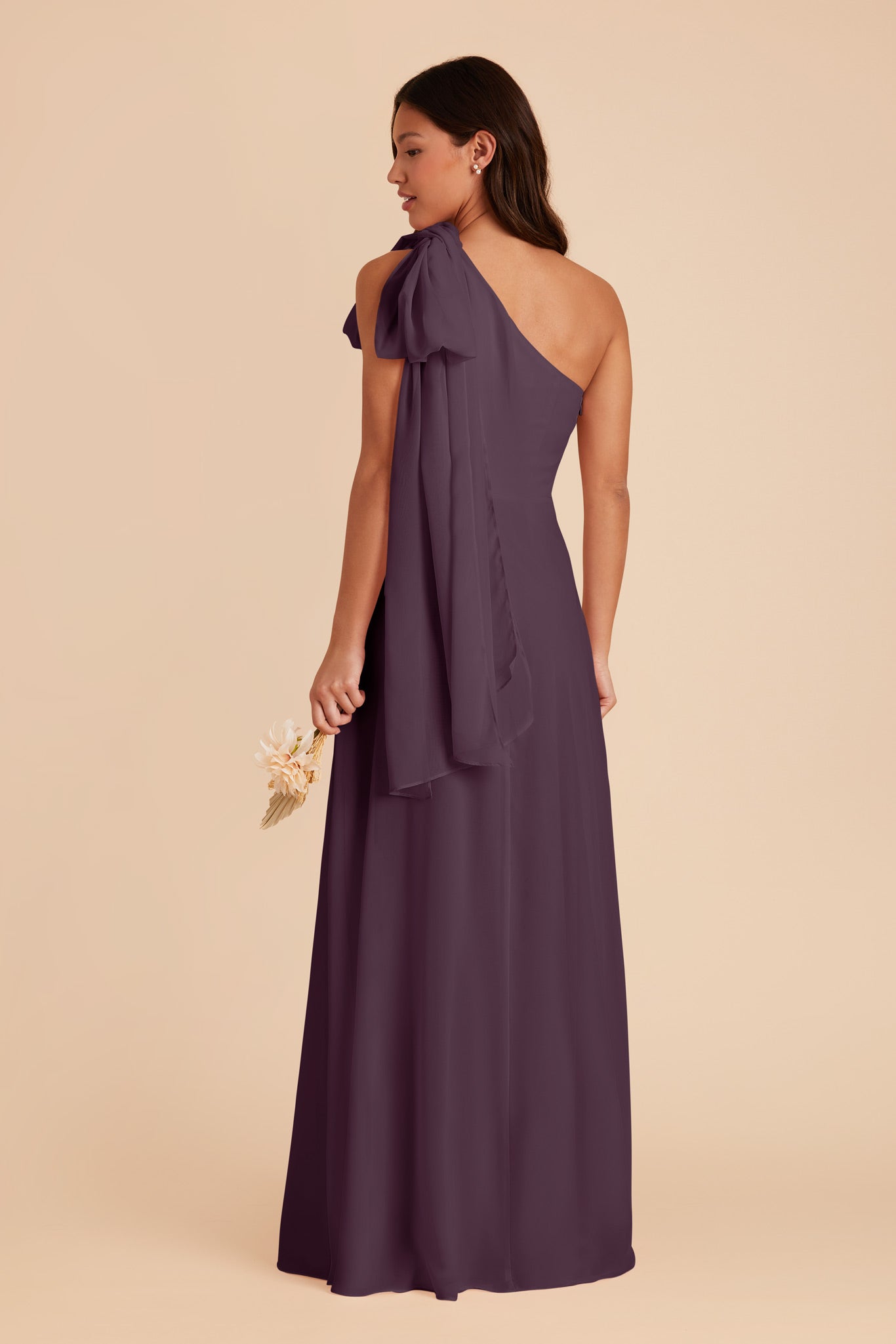 Plum Melissa Chiffon Dress by Birdy Grey