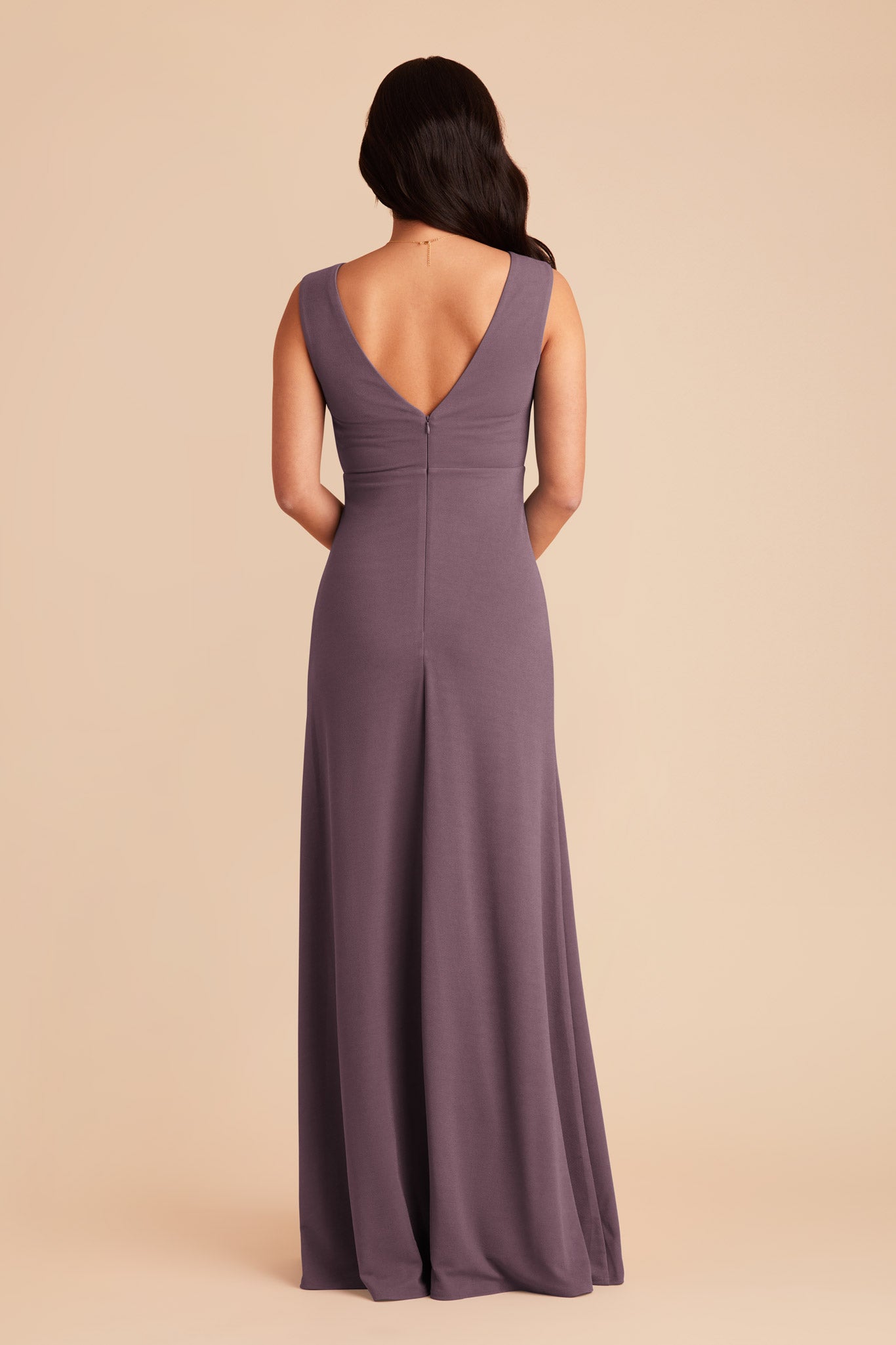 Plum Shamin Crepe Dress by Birdy Grey