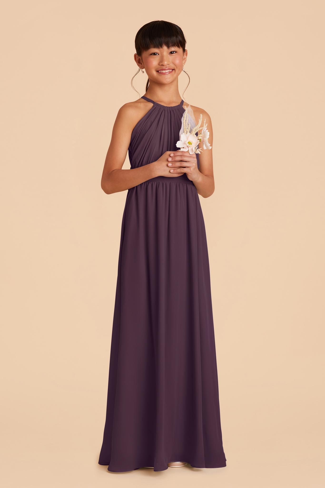 Plum Junior Bridesmaid Dresses