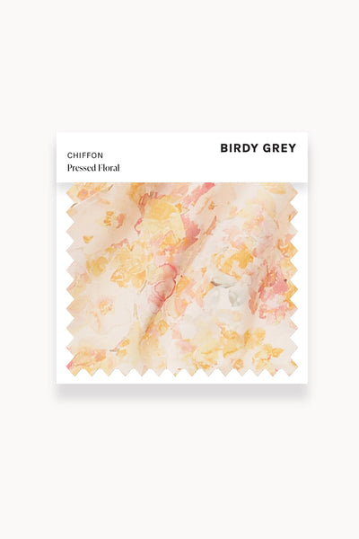 Pressed Floral Chiffon Swatch by Birdy Grey