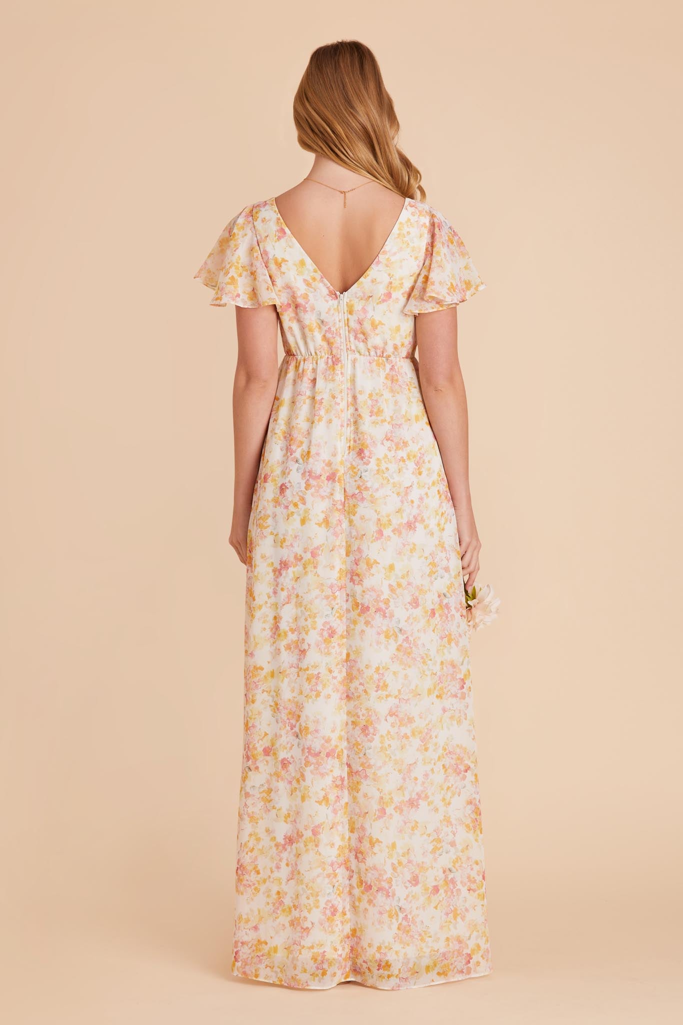 Pressed Floral Hannah Empire Dress by Birdy Grey