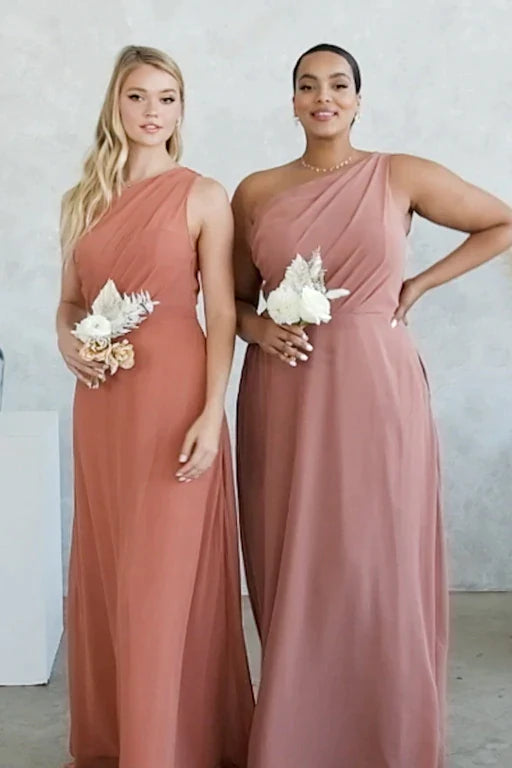 Pink Chiffon Bridesmaid Dresses David s Bridal