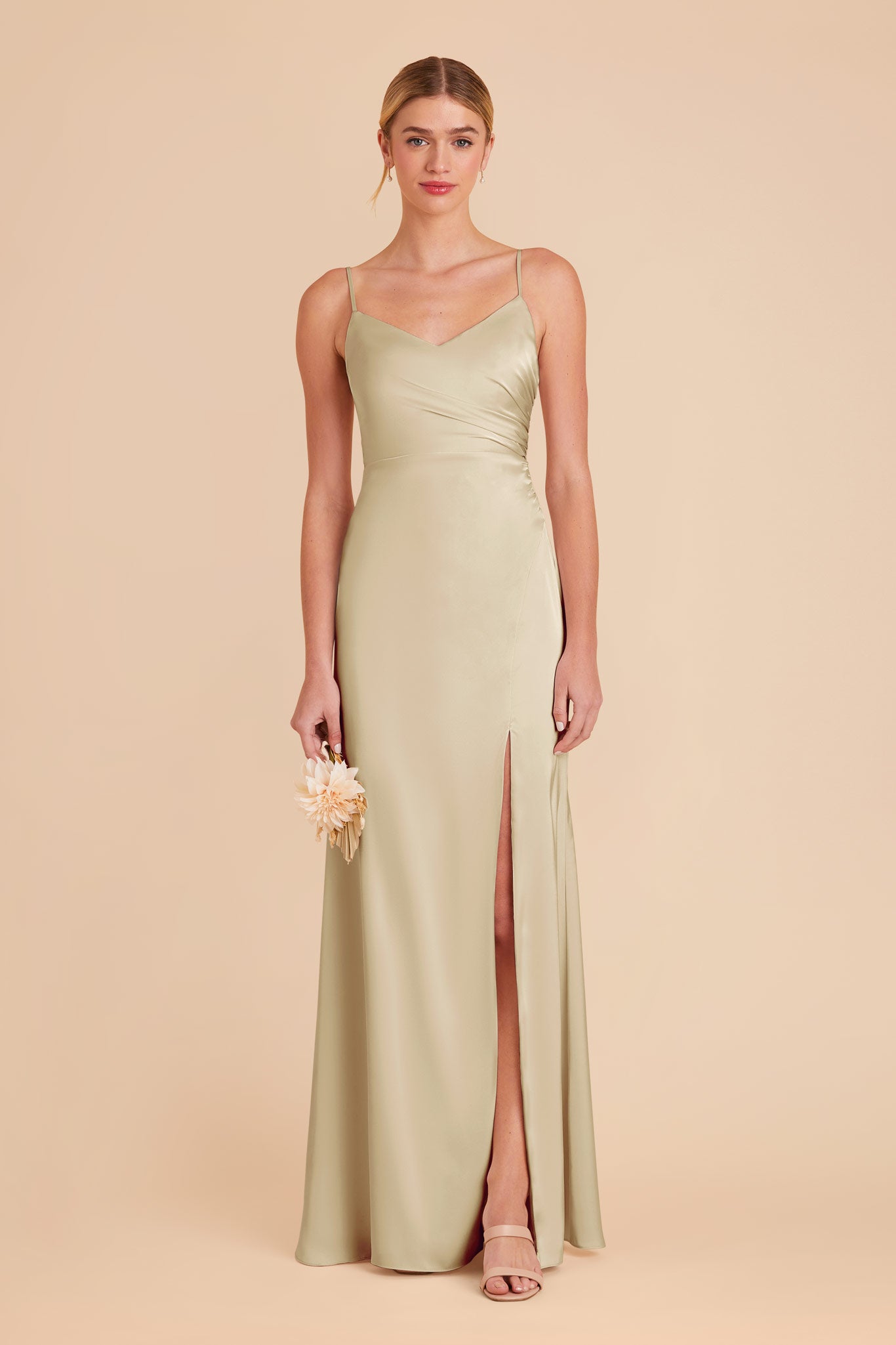 Prosecco Catherine Matte Satin Dress by Birdy Grey