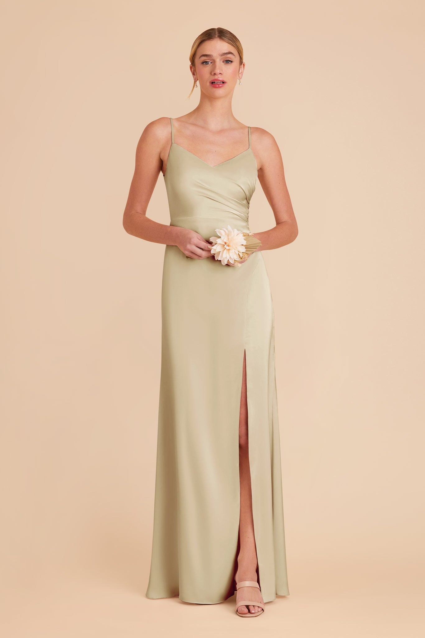 Prosecco Catherine Matte Satin Dress by Birdy Grey