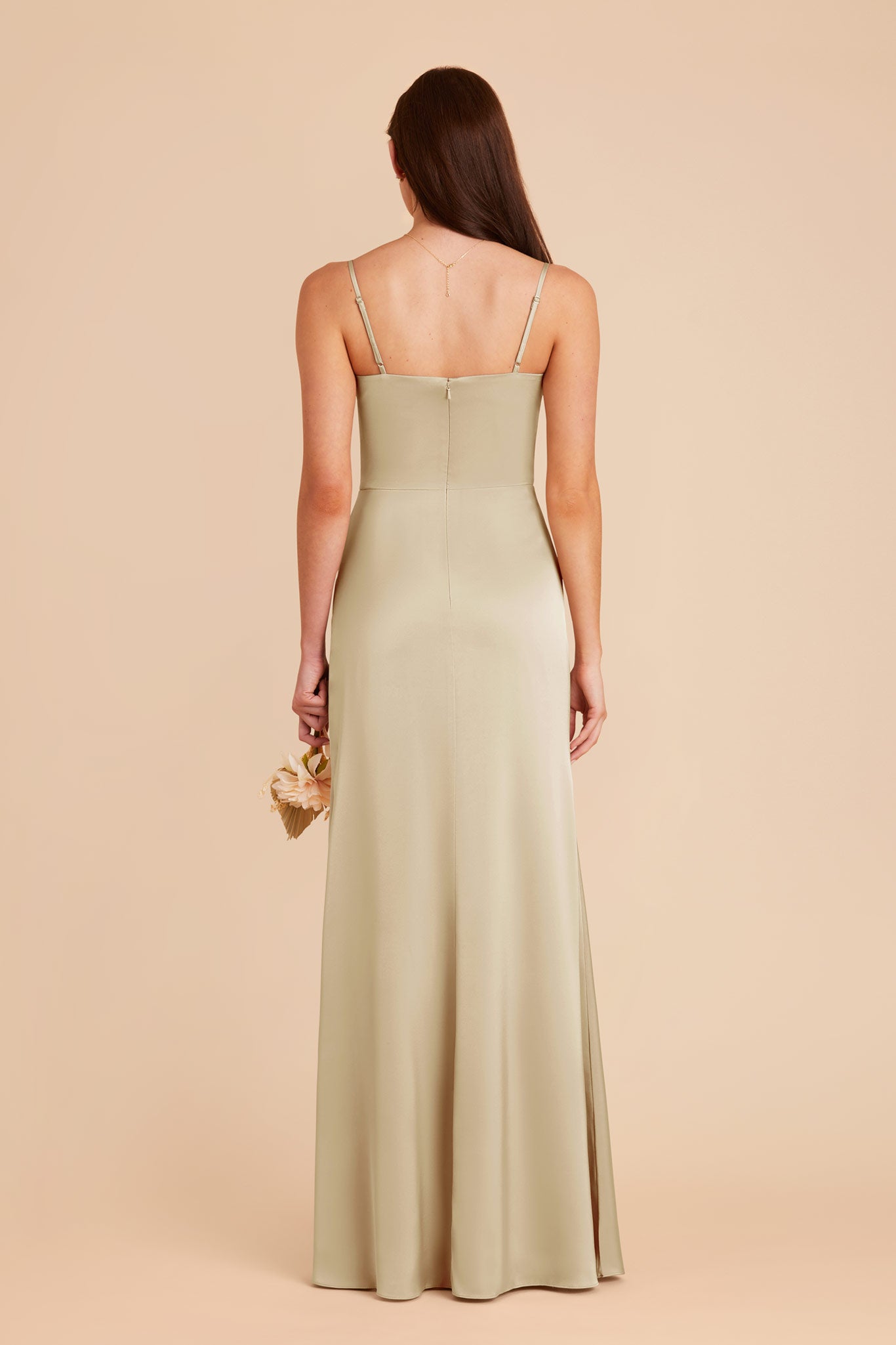 Prosecco Jennifer Matte Satin Dress by Birdy Grey