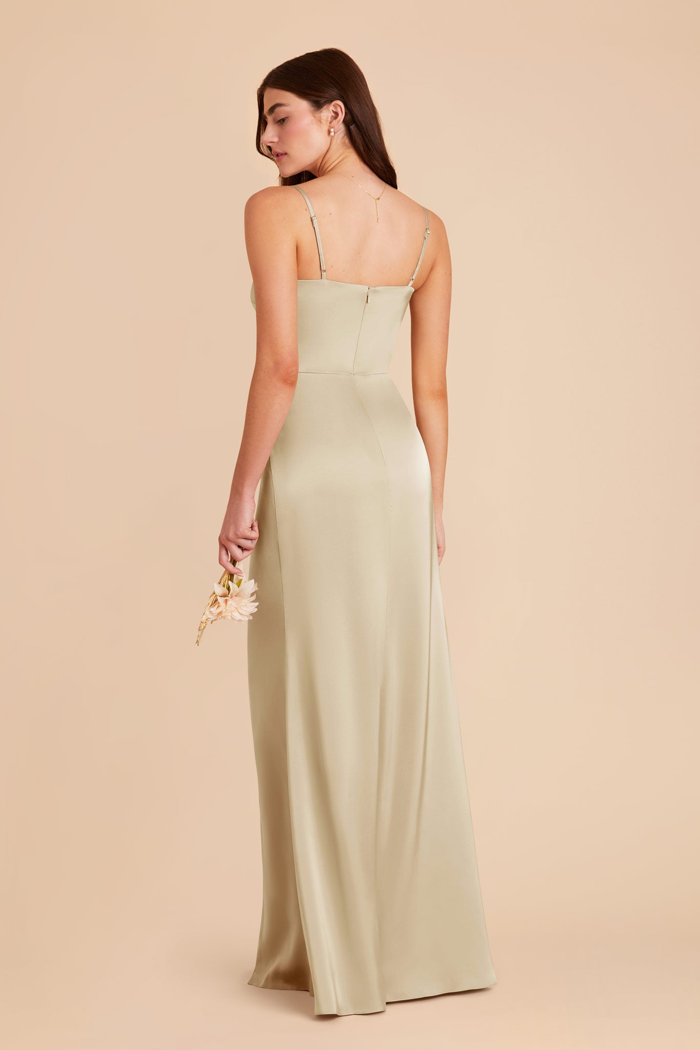 Prosecco Jennifer Matte Satin Dress by Birdy Grey