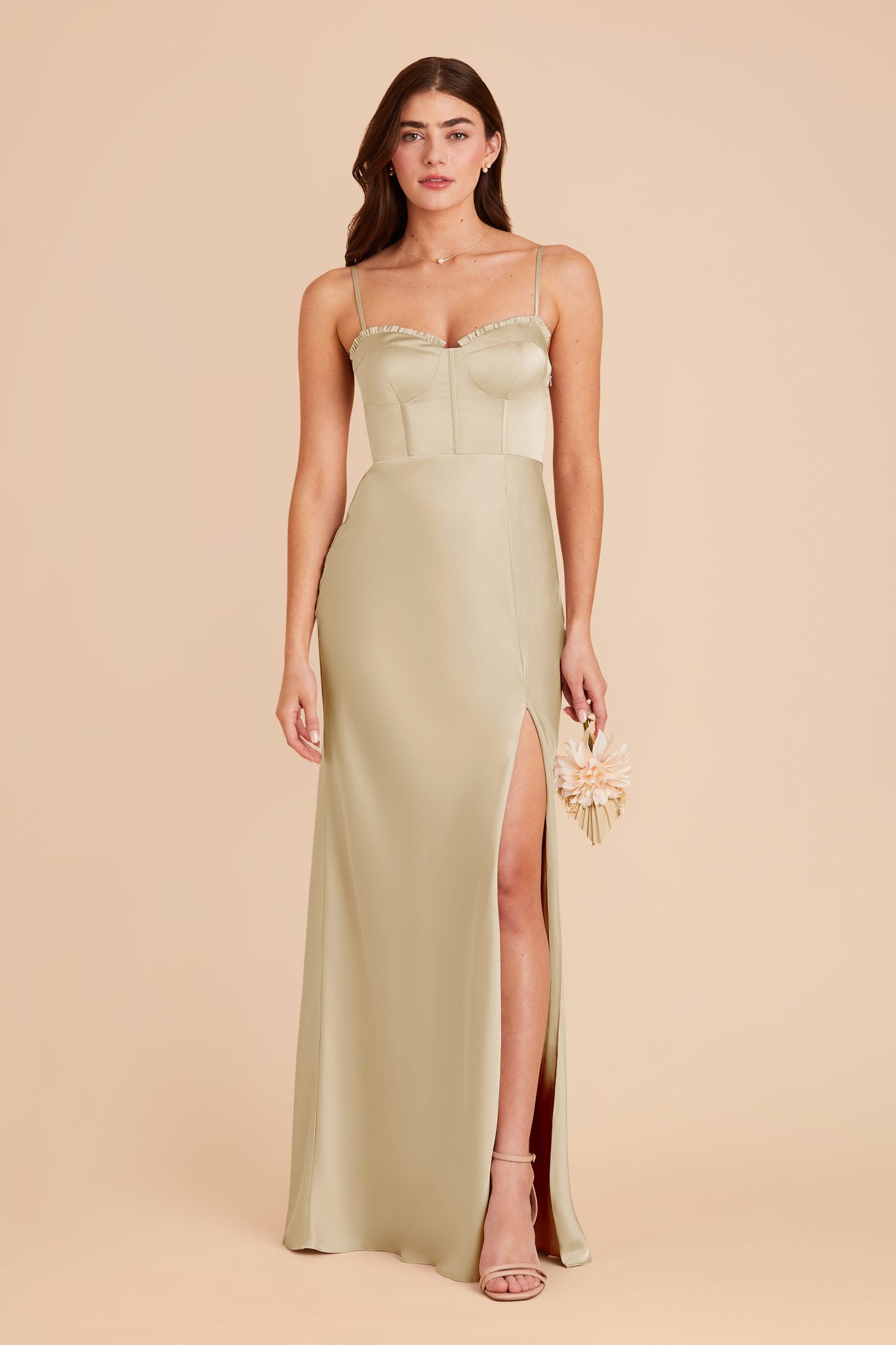 Prosecco Jessica Matte Satin Dress by Birdy Grey