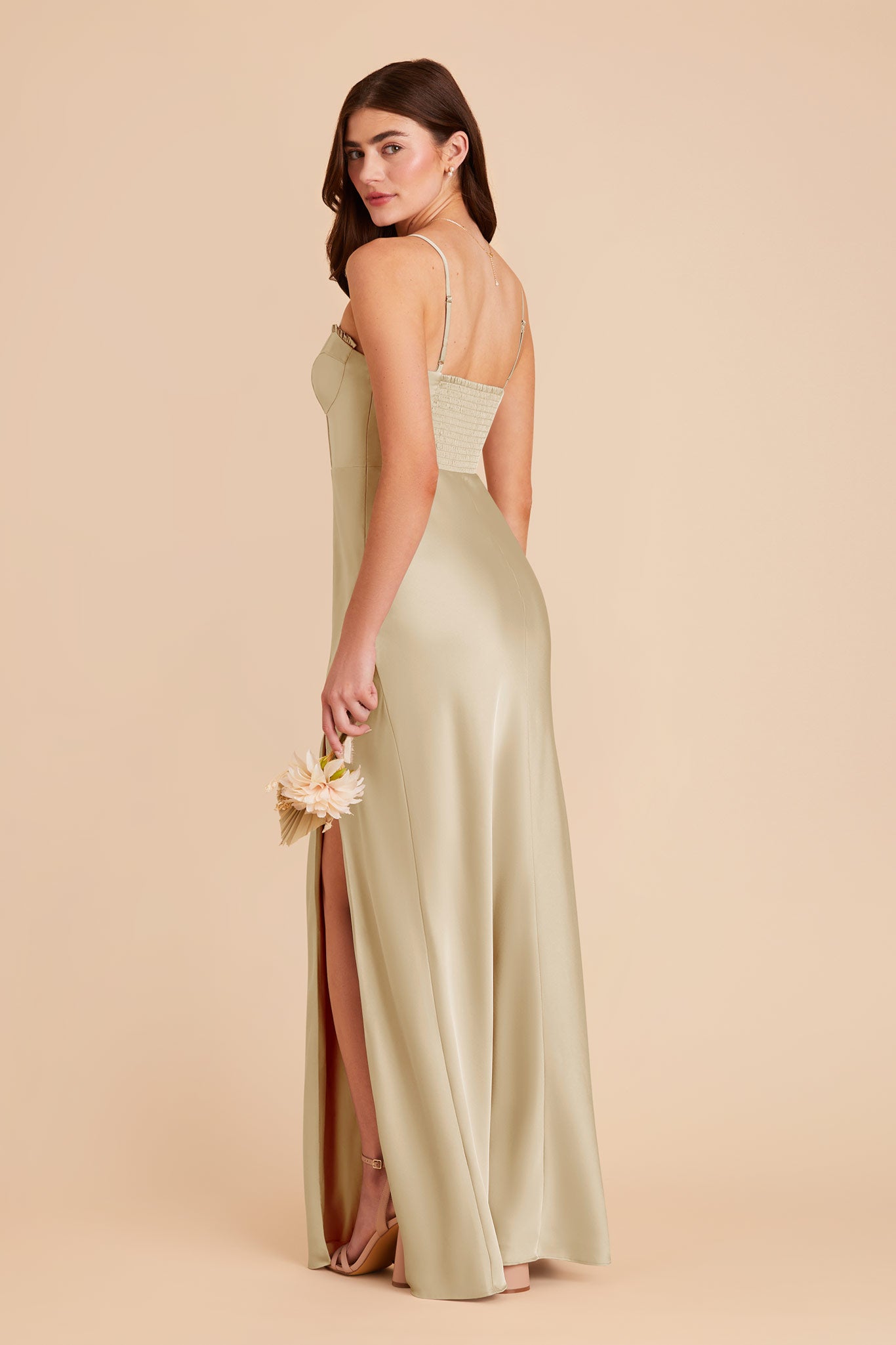 Prosecco Jessica Matte Satin Dress by Birdy Grey