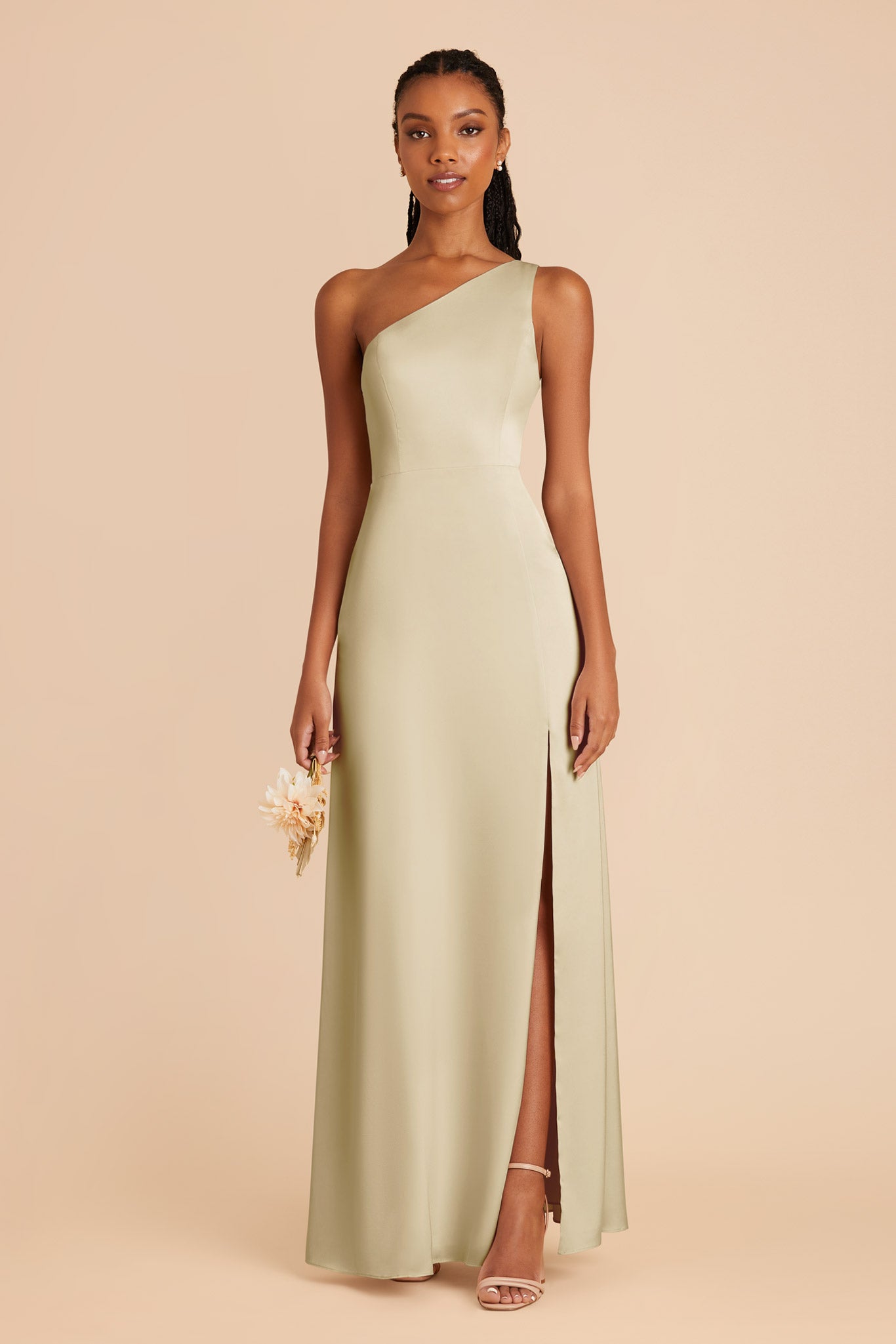 Prosecco Kira Matte Satin Dress by Birdy Grey