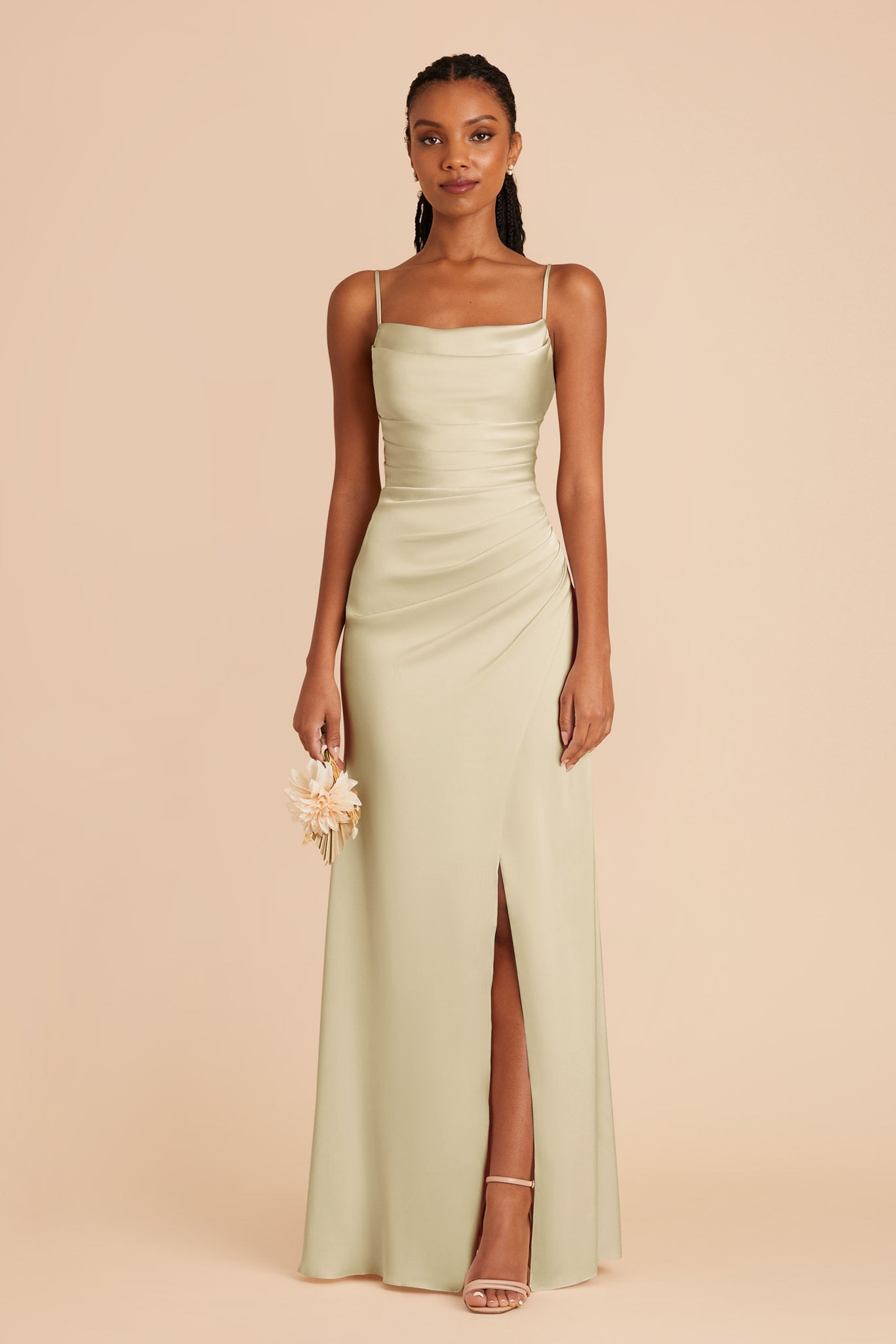 Prosecco Lydia Matte Satin Dress by Birdy Grey