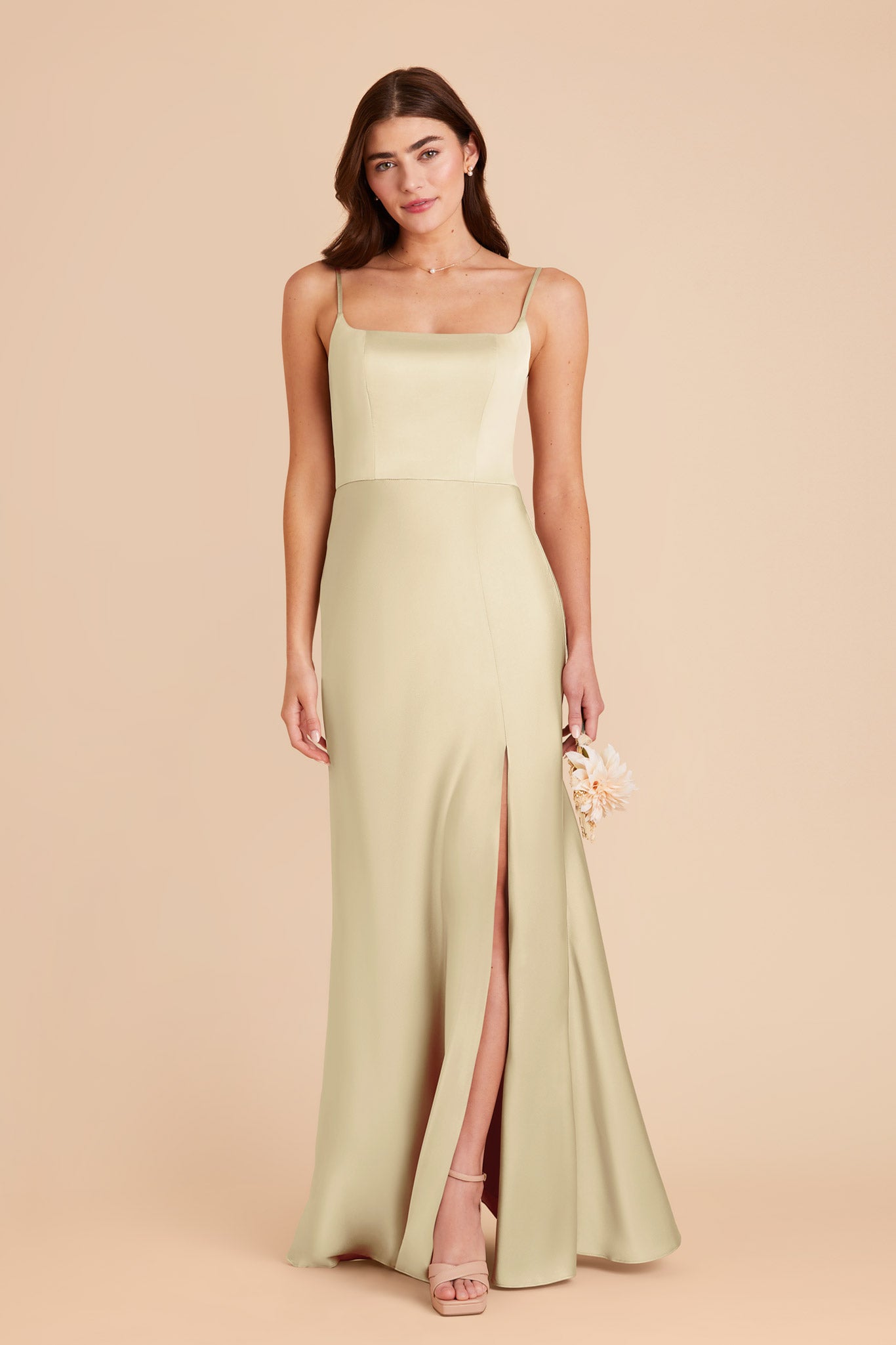 Prosecco Mai Matte Satin Dress by Birdy Grey