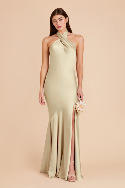 Prosecco Stephanie Matte Satin Dress by Birdy Grey