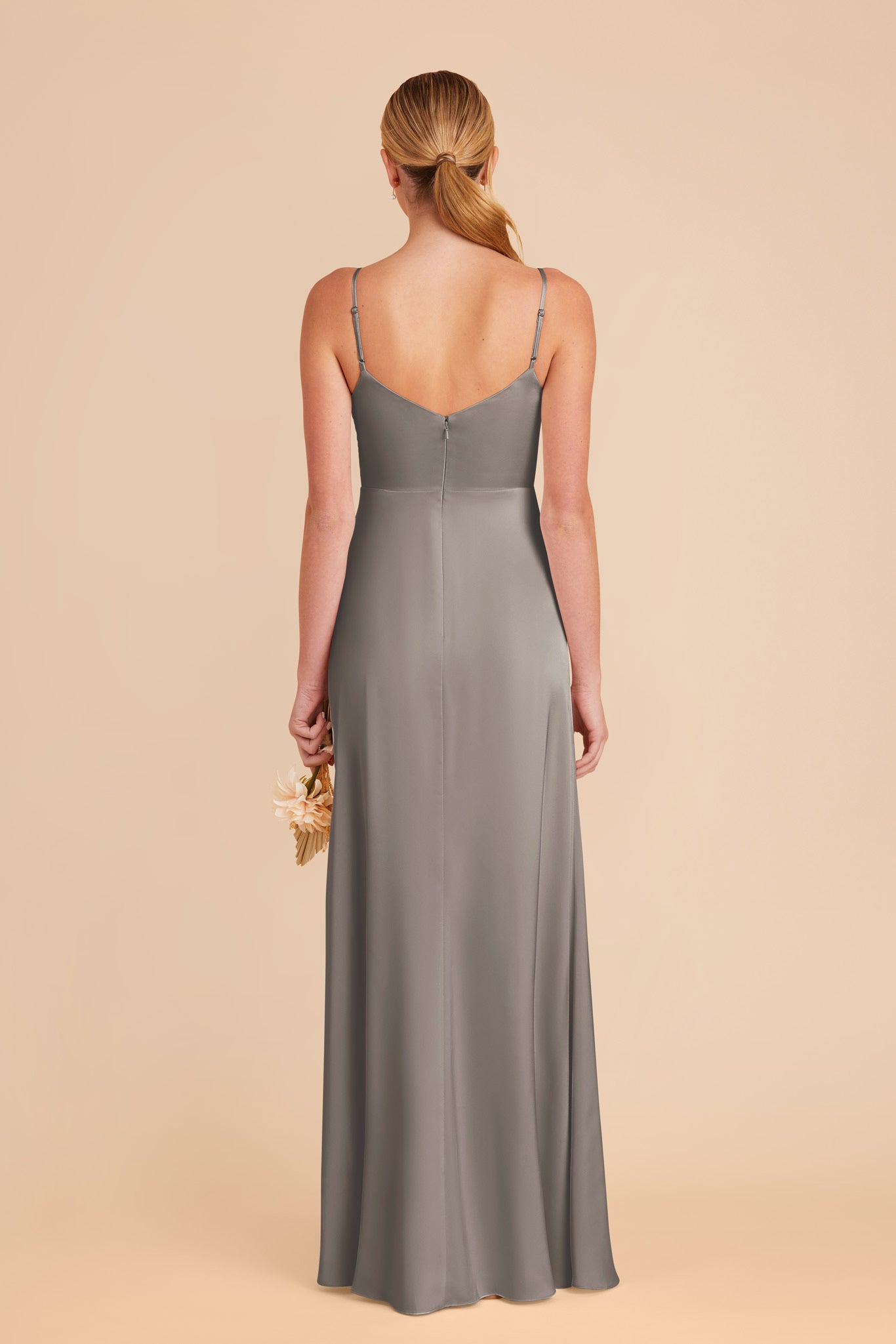 Quartz Catherine Matte Satin Dress by Birdy Grey