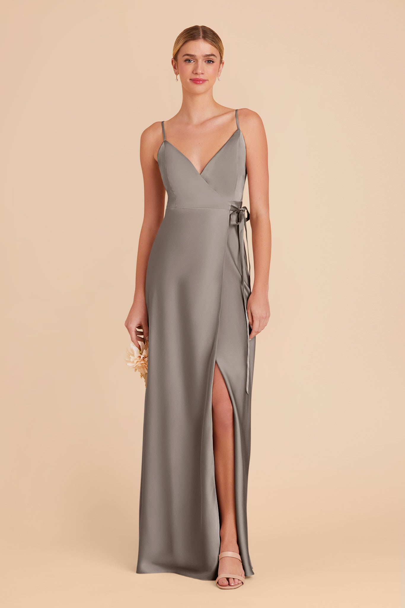 Quartz Cindy Matte Satin Dress by Birdy Grey