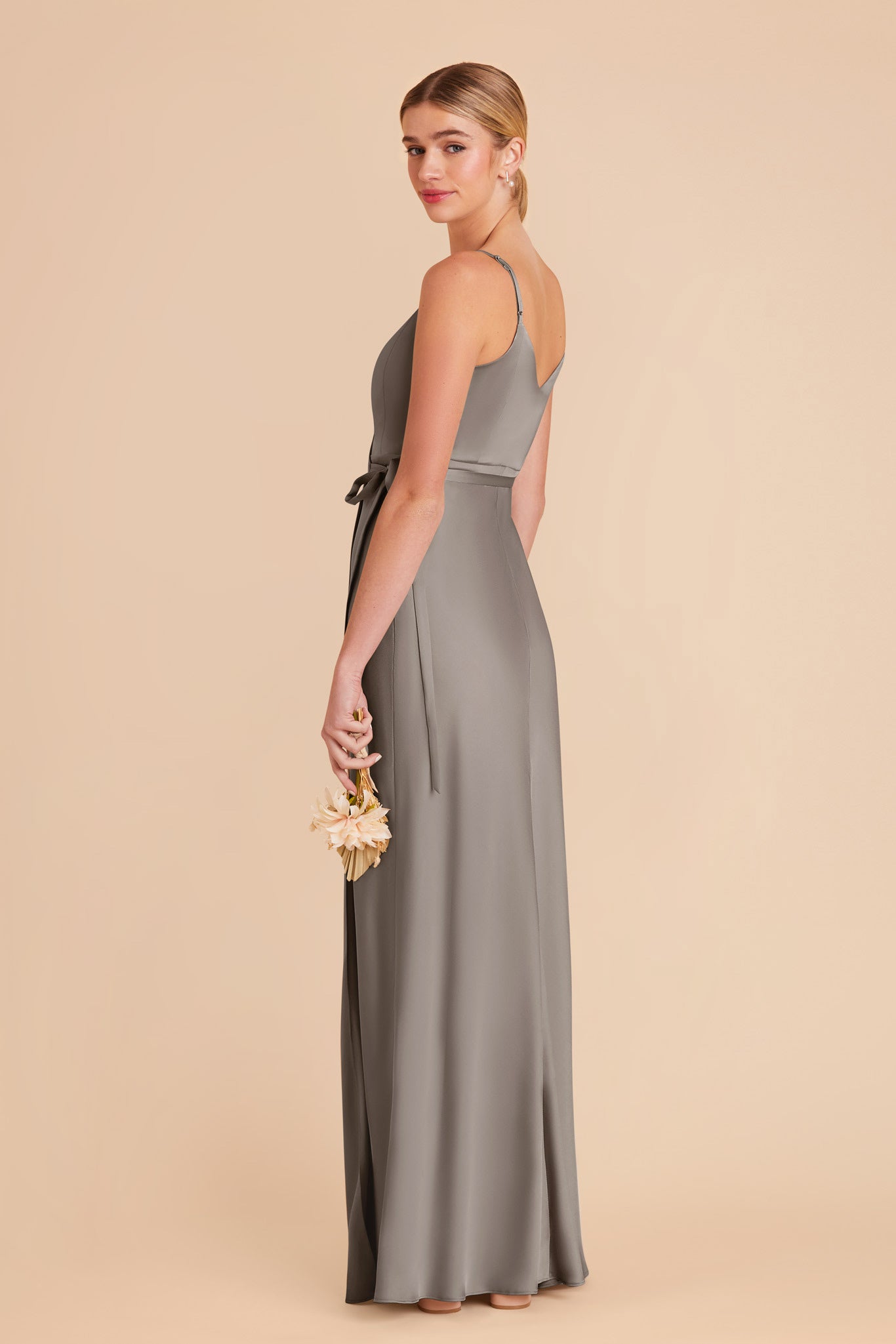 Quartz Cindy Matte Satin Dress by Birdy Grey