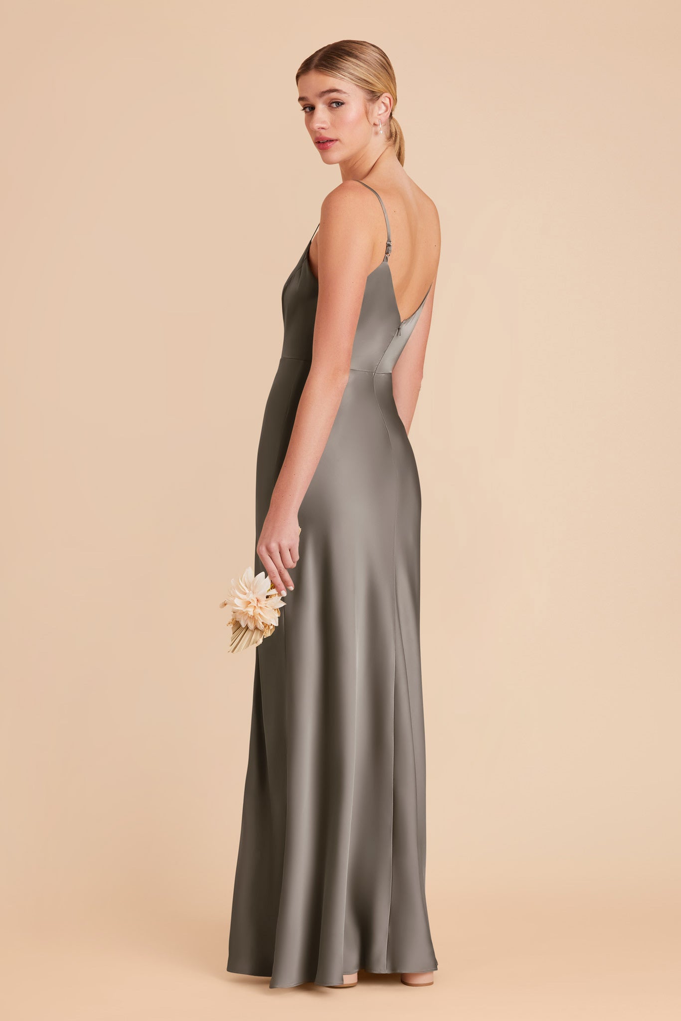 Quartz Jay Matte Satin Dress by Birdy Grey