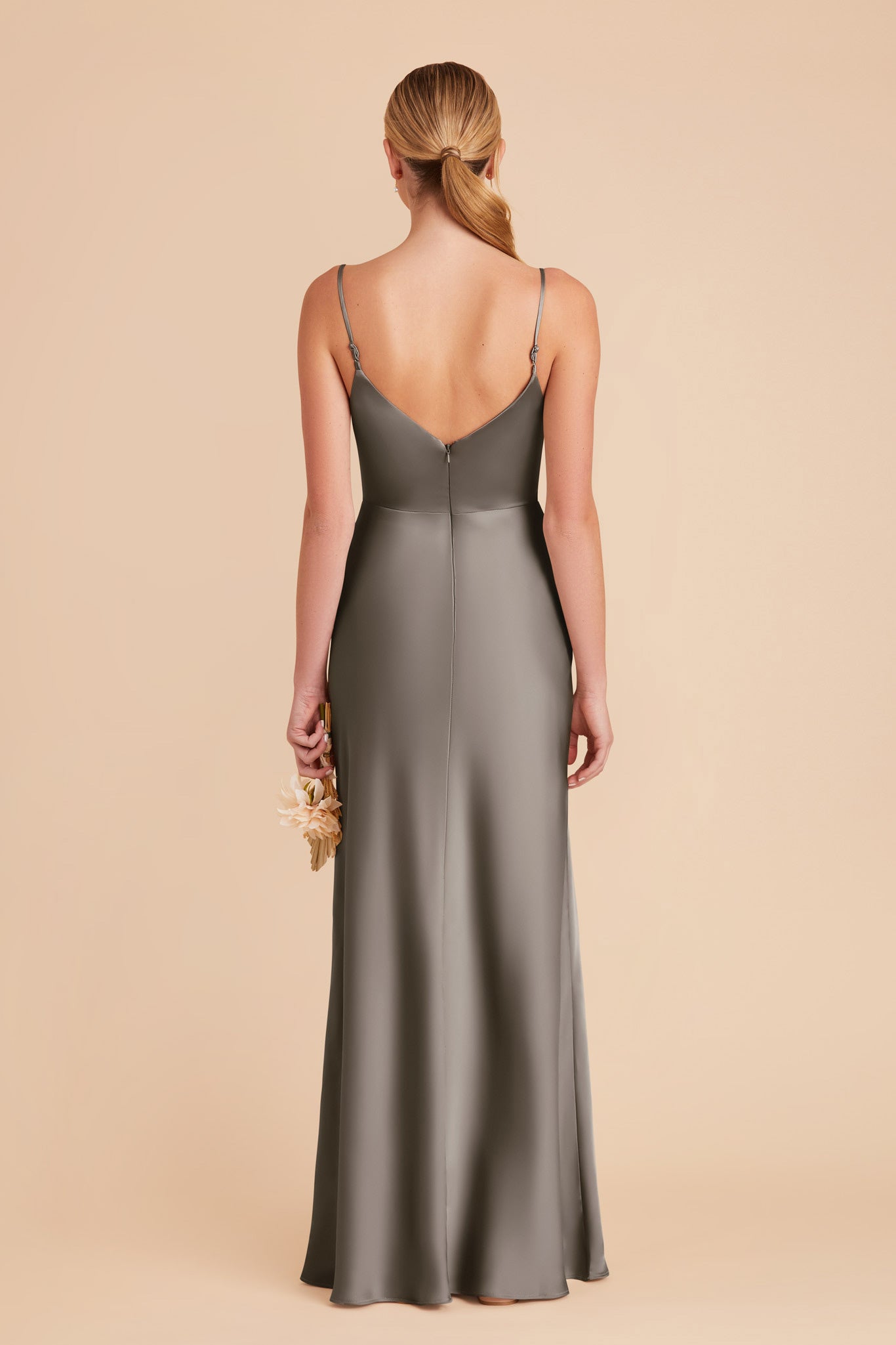 Quartz Jay Matte Satin Dress by Birdy Grey