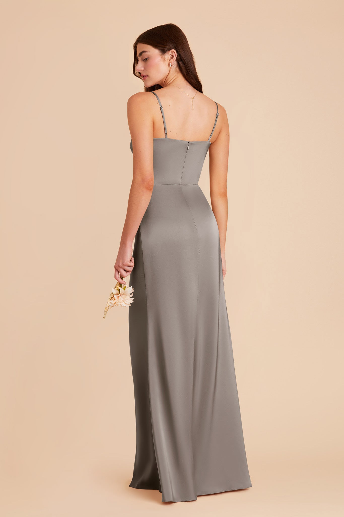 Quartz Jennifer Matte Satin Dress by Birdy Grey