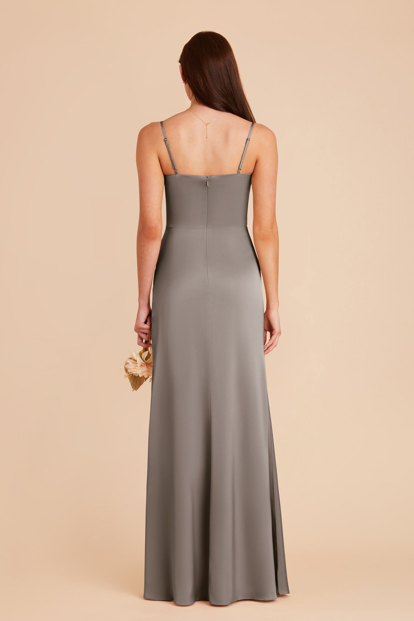 Quartz Jennifer Matte Satin Dress by Birdy Grey