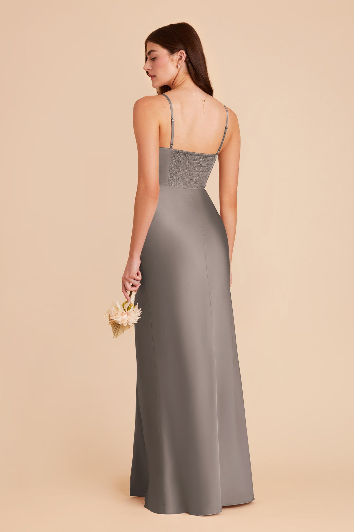 Quartz Jessica Matte Satin Dress by Birdy Grey