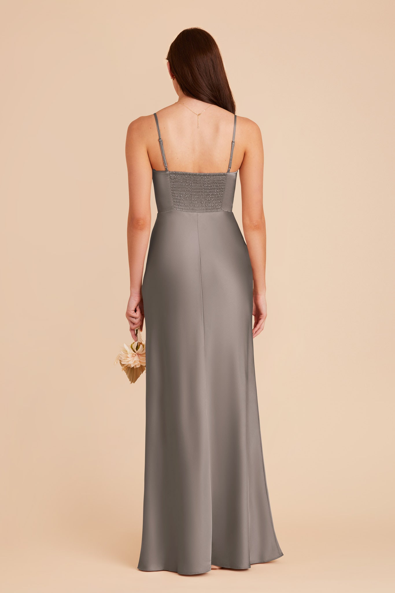 Quartz Jessica Matte Satin Dress by Birdy Grey