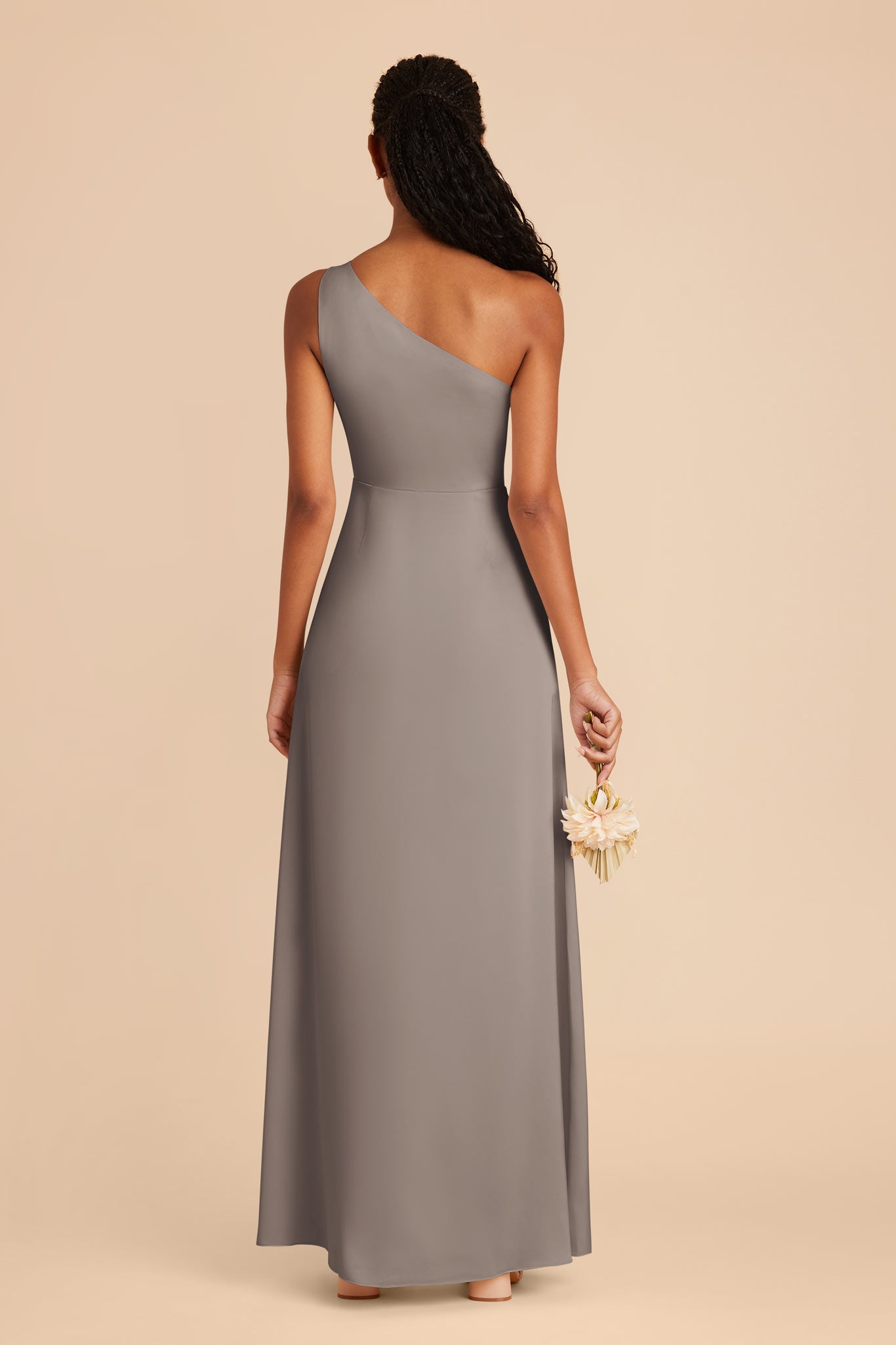 Quartz Kira Matte Satin Dress by Birdy Grey