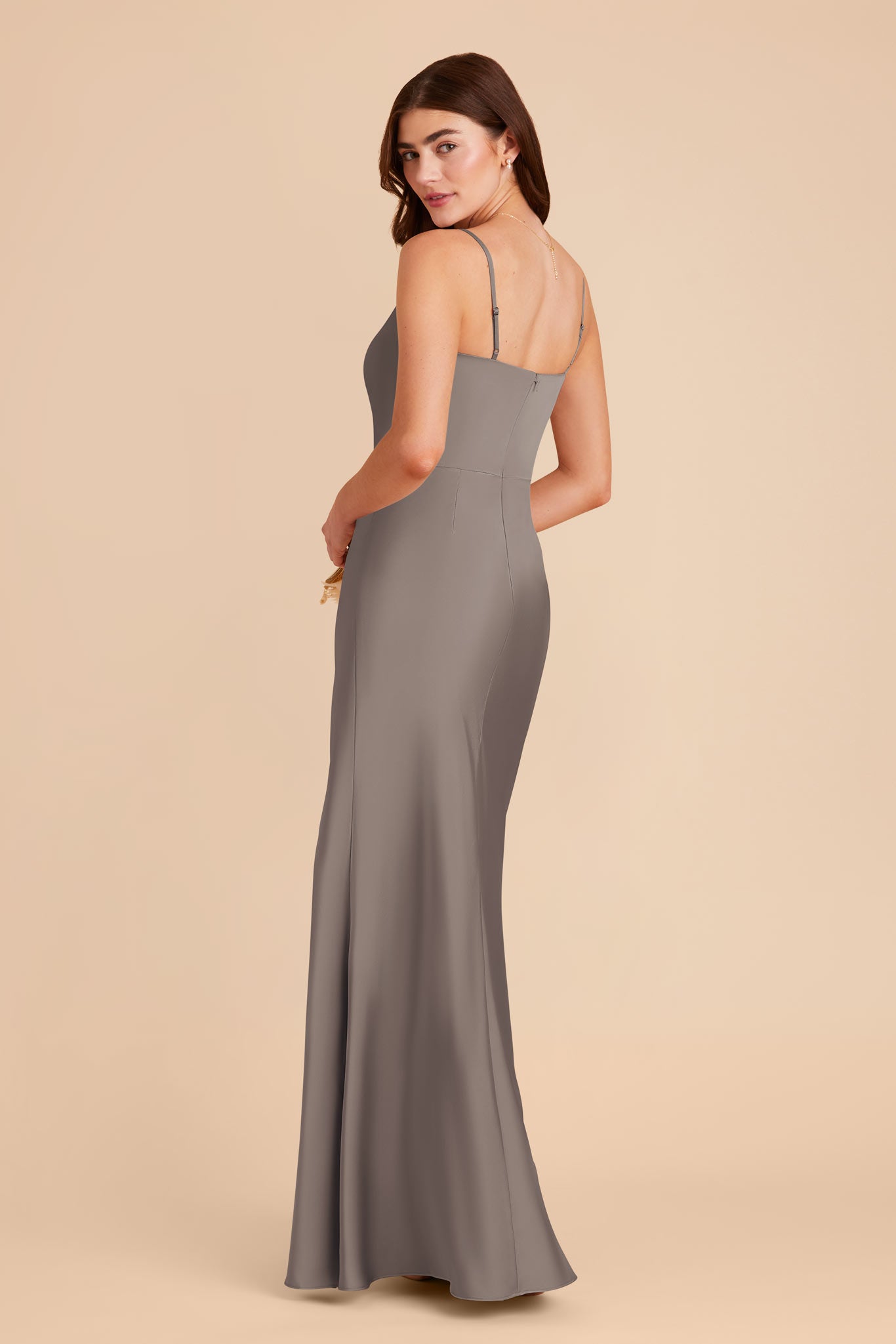 Quartz Mai Matte Satin Dress by Birdy Grey