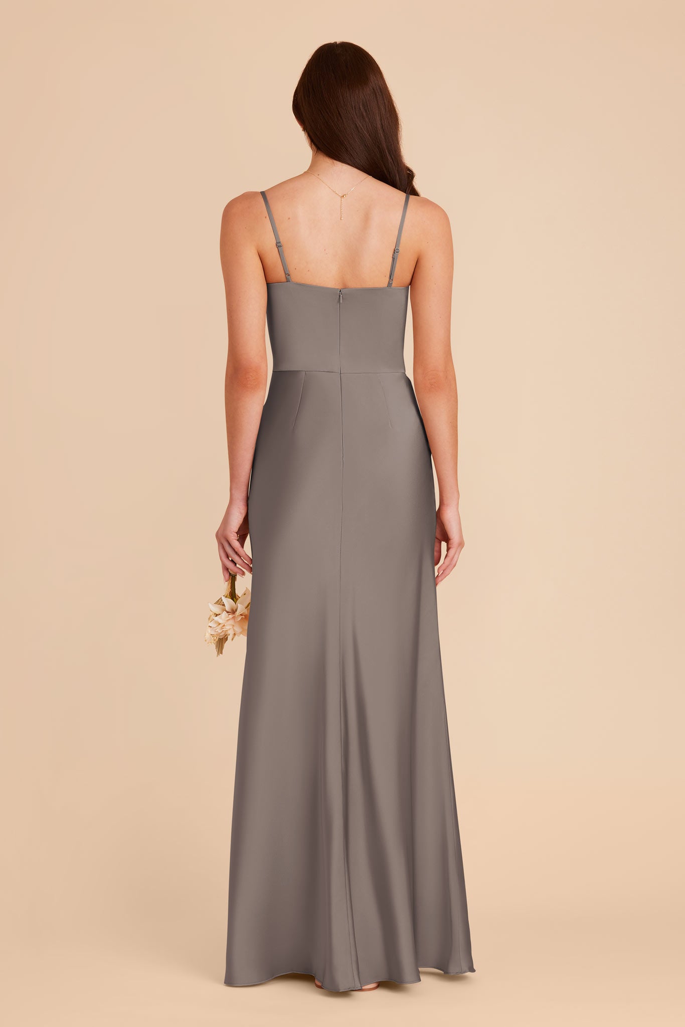 Quartz Mai Matte Satin Dress by Birdy Grey