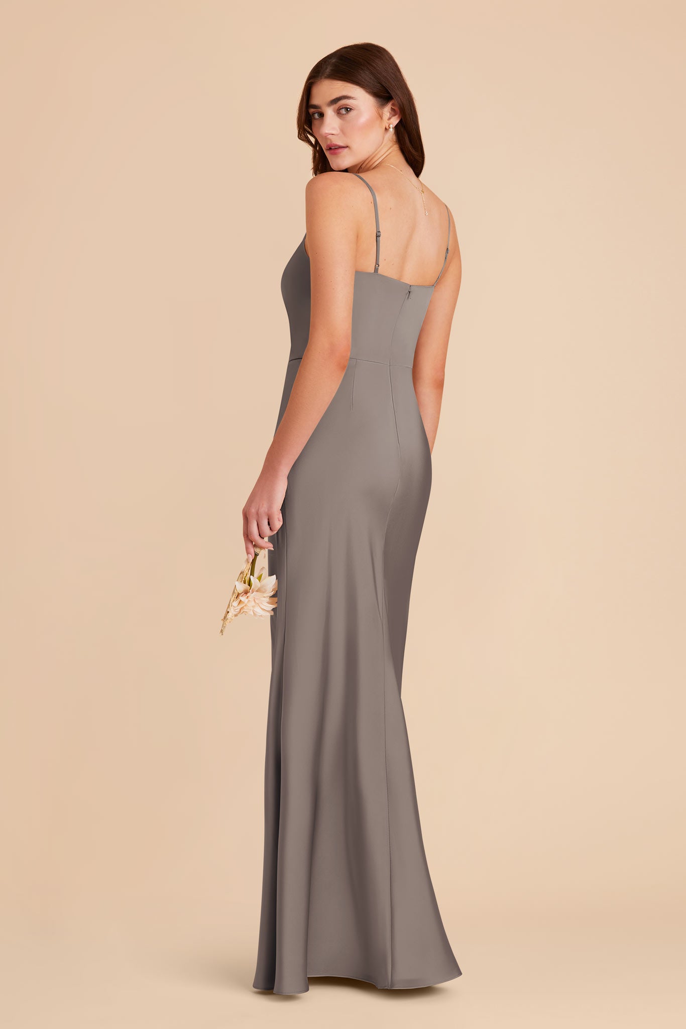 Quartz Mai Matte Satin Dress by Birdy Grey