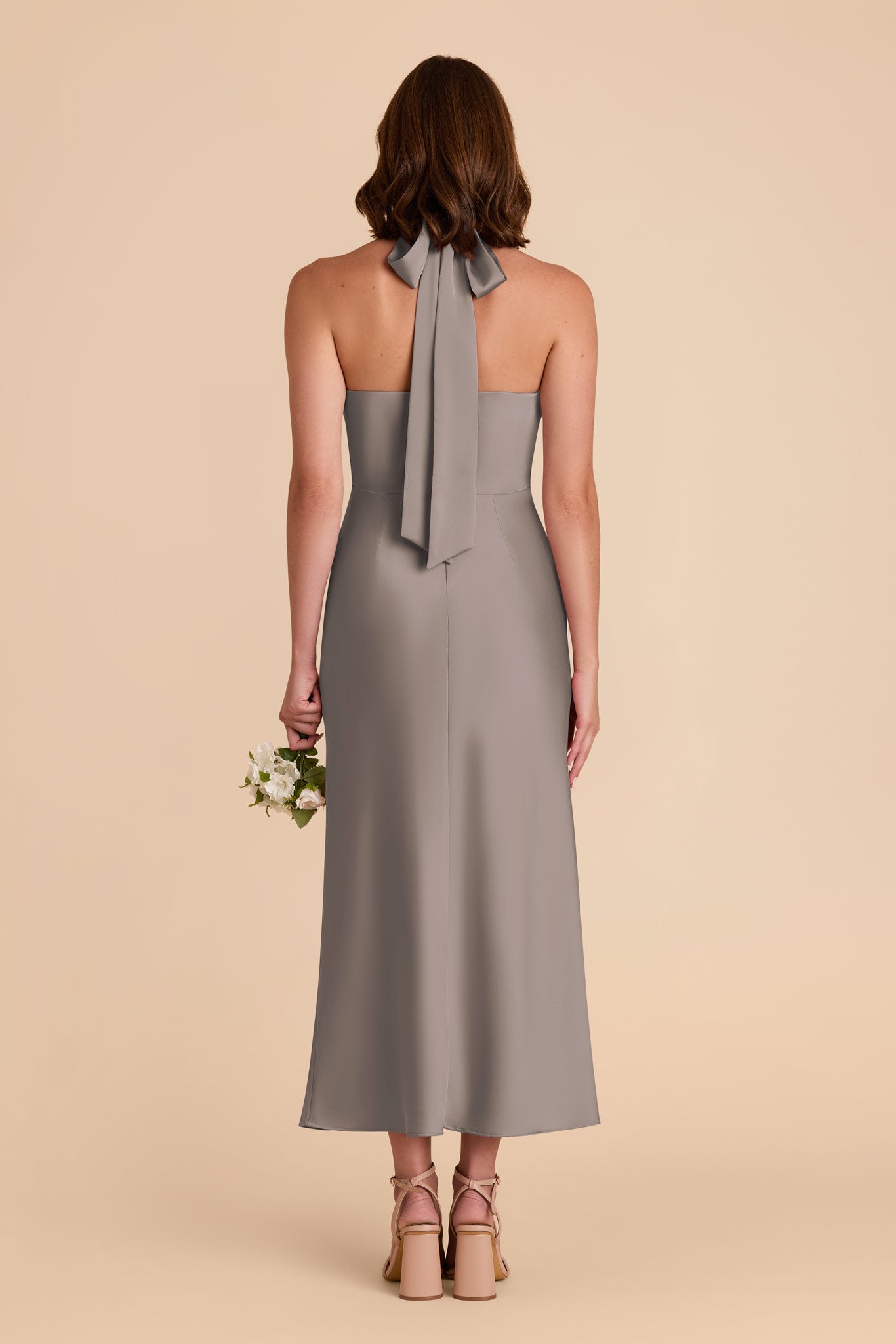 Quartz Monique Matte Satin Dress by Birdy Grey