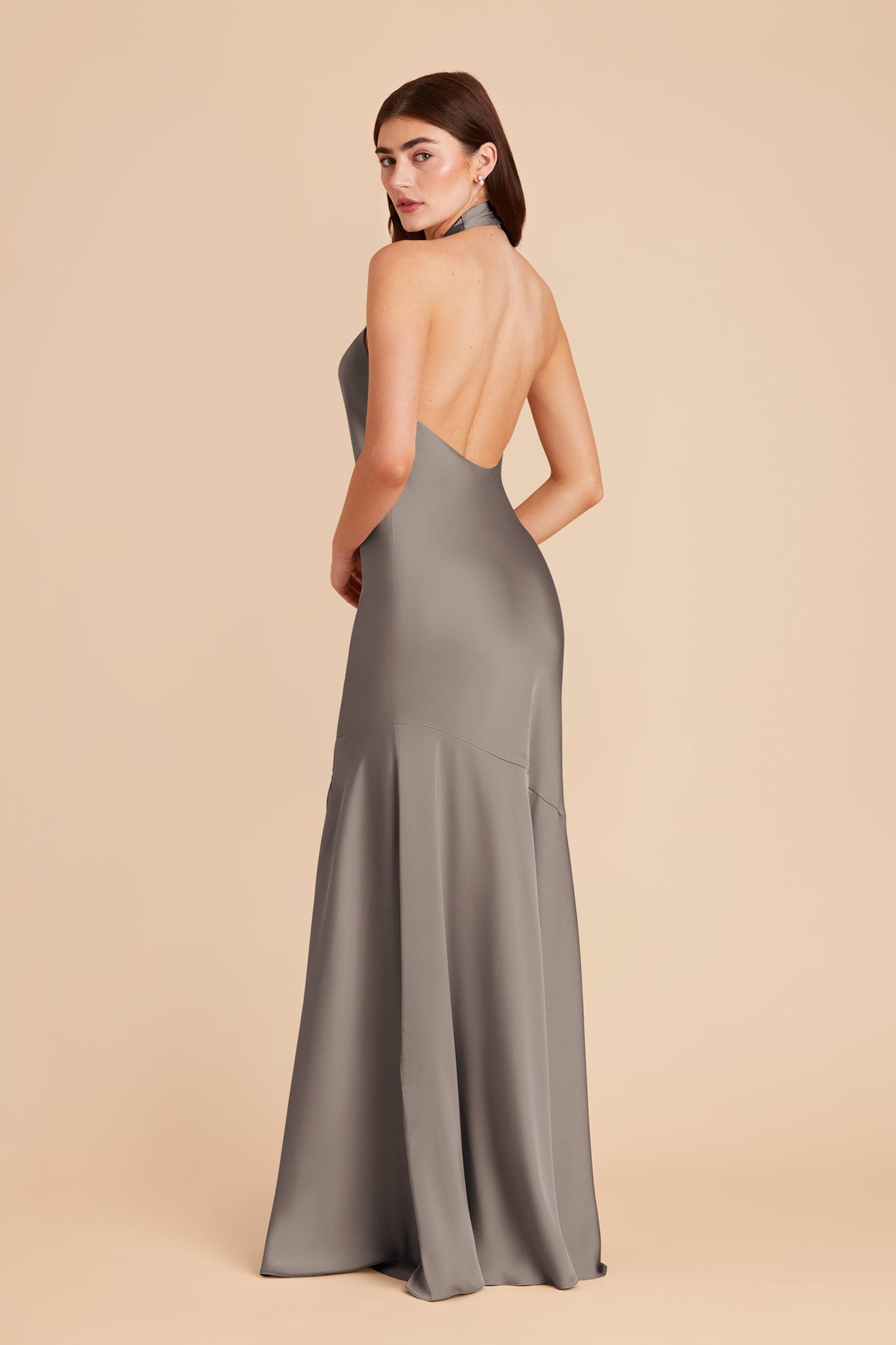 Quartz Stephanie Matte Satin Dress by Birdy Grey