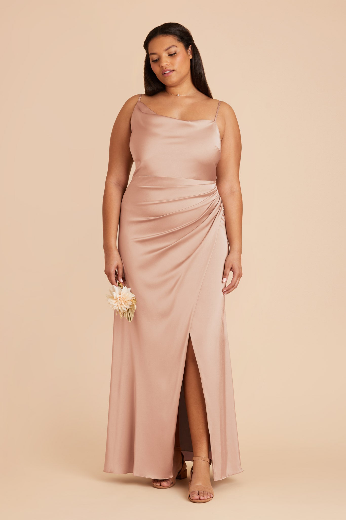 Matte Gold Bridesmaid Dress