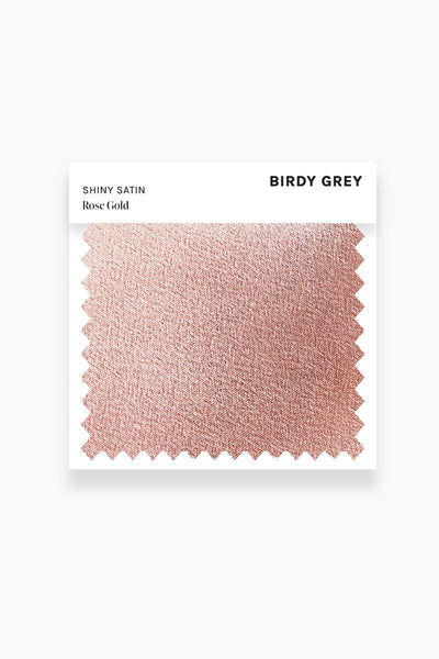 Rose Gold Shiny Satin Swatch by Birdy Grey