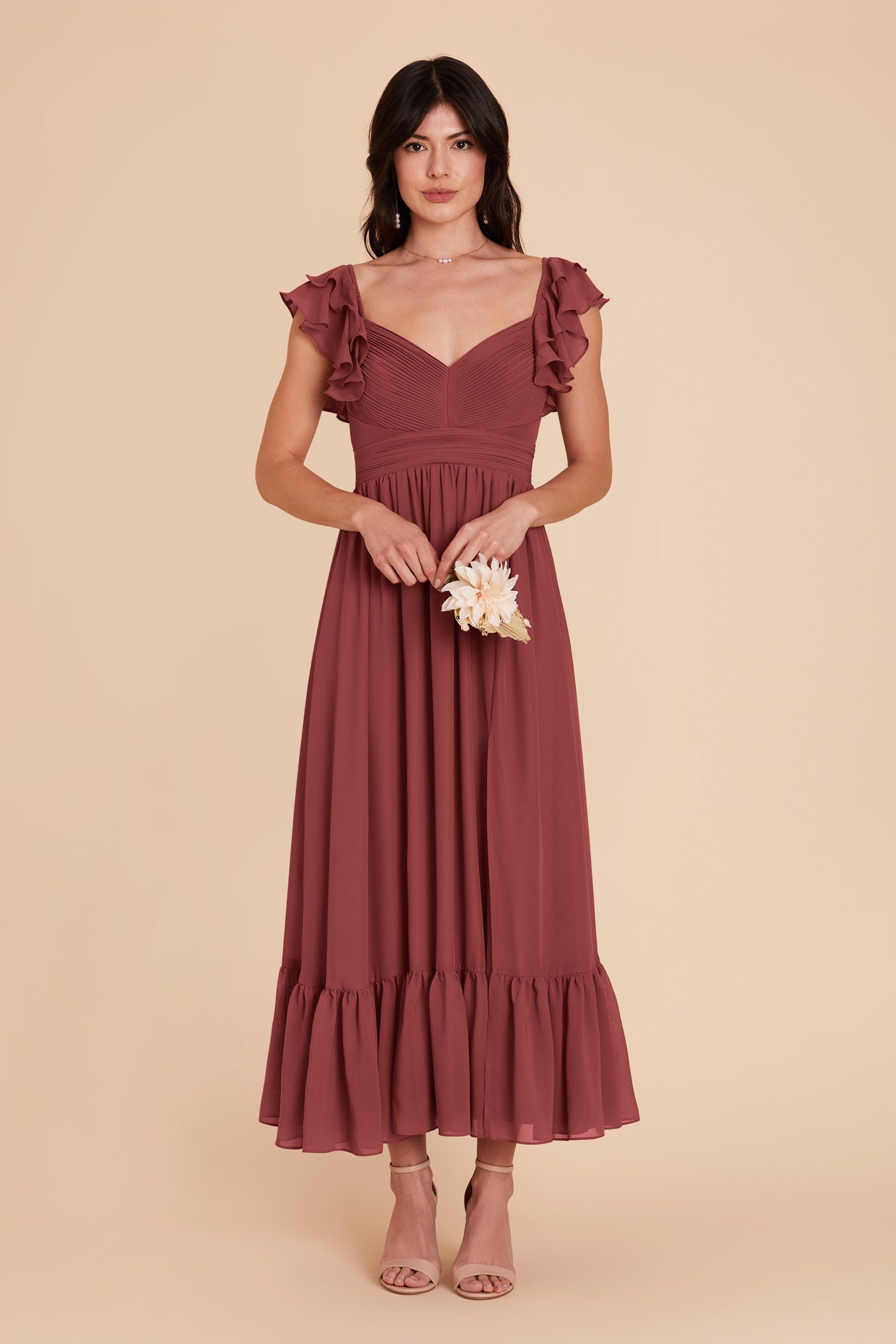 Rosewood Michelle chiffon Dress by Birdy Grey