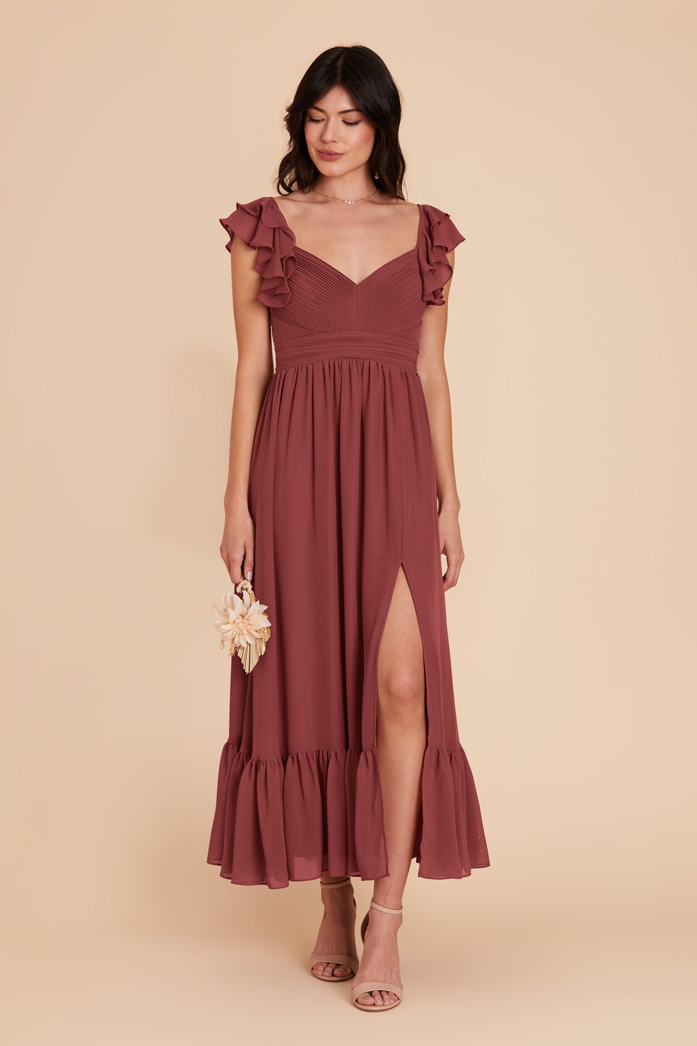 Rosewood Michelle chiffon Dress by Birdy Grey