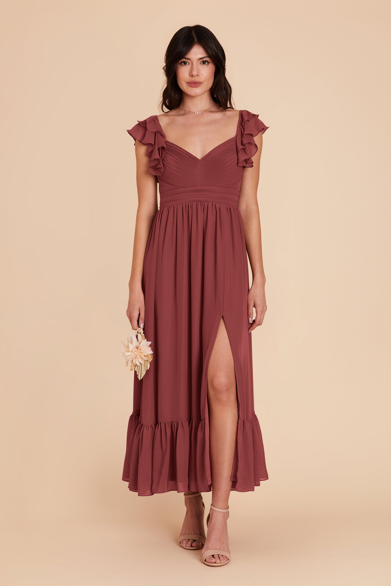 Rosewood Michelle chiffon Dress by Birdy Grey