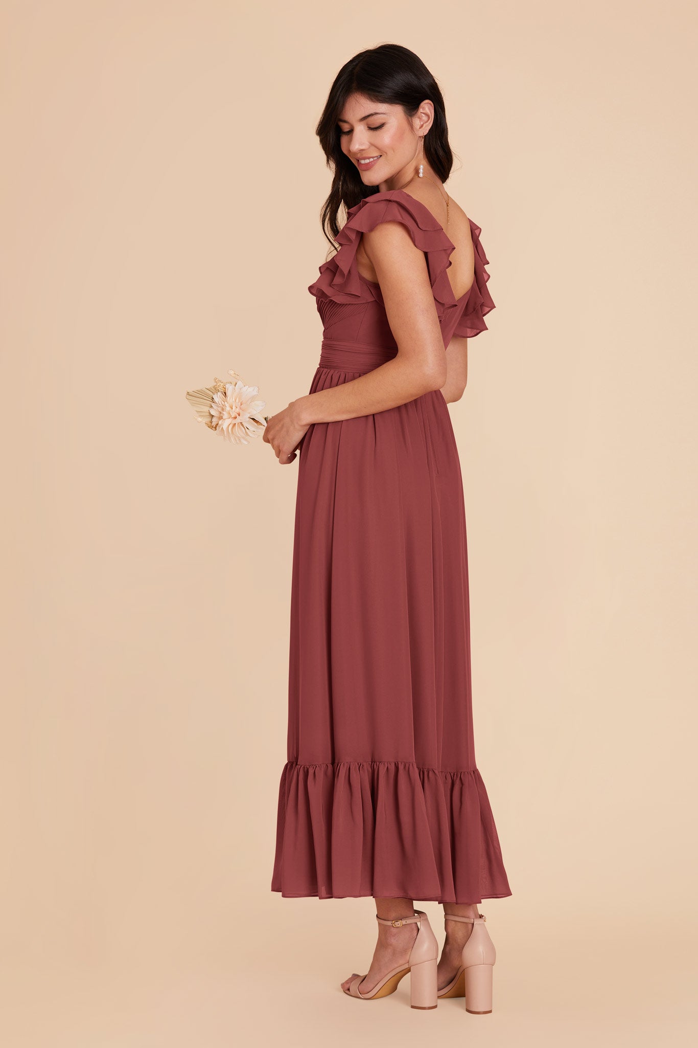 Rosewood Michelle chiffon Dress by Birdy Grey