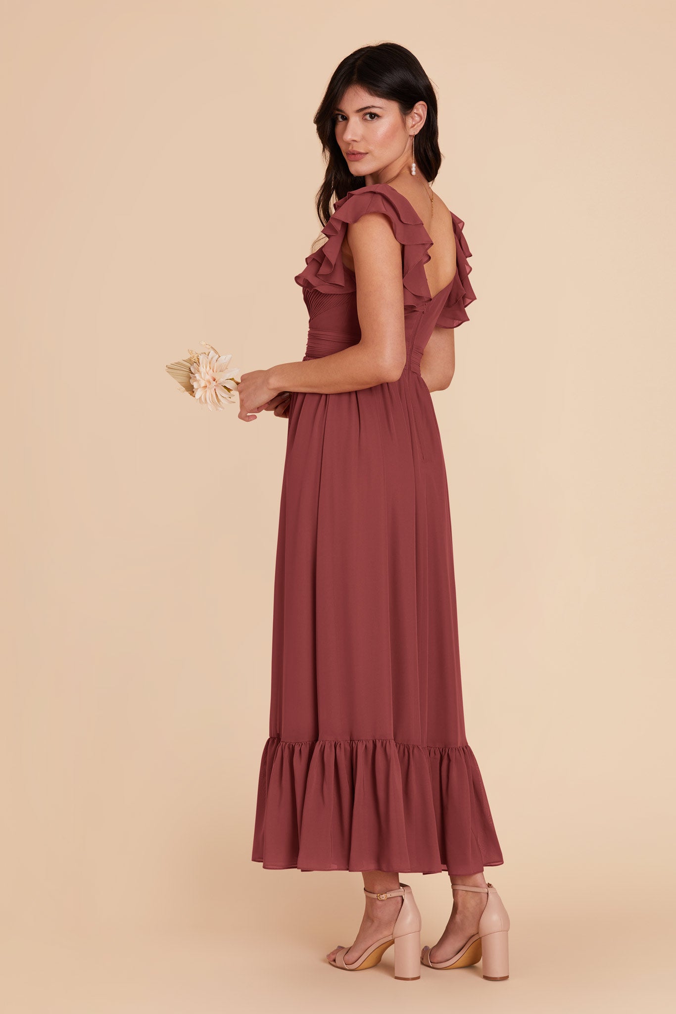 Rosewood Michelle chiffon Dress by Birdy Grey